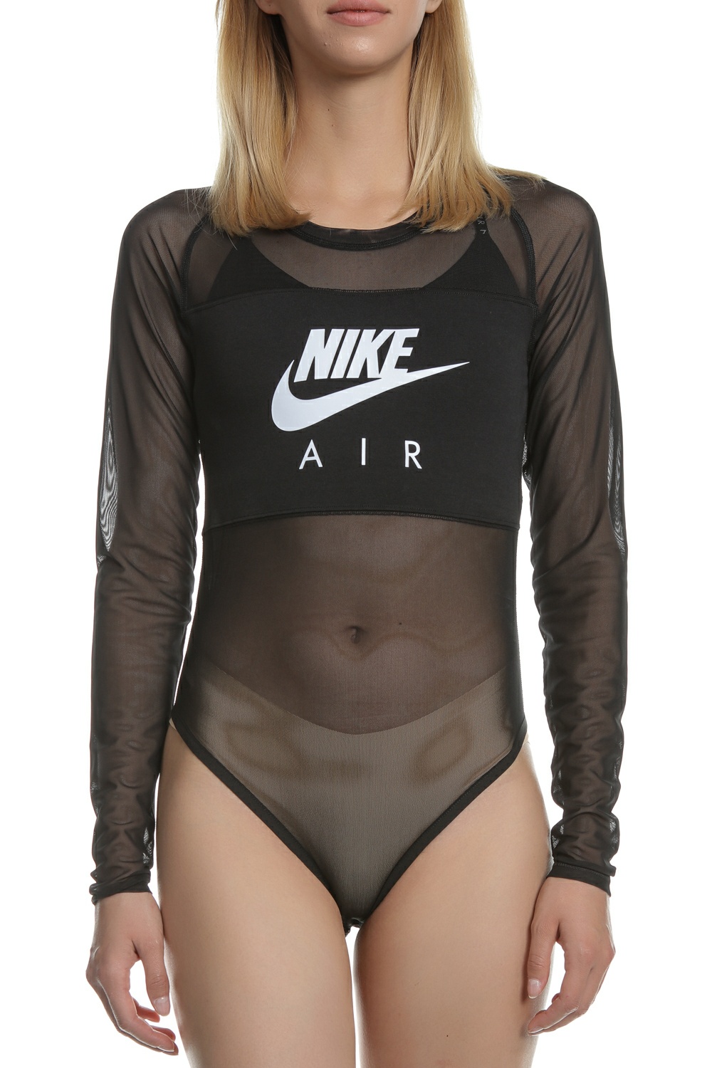 Γυναικεία/Ρούχα/Αθλητικά/T-shirt-Τοπ NIKE - Γυναικείο μακρυμάνικο κορμάκι NIKE μαύρο