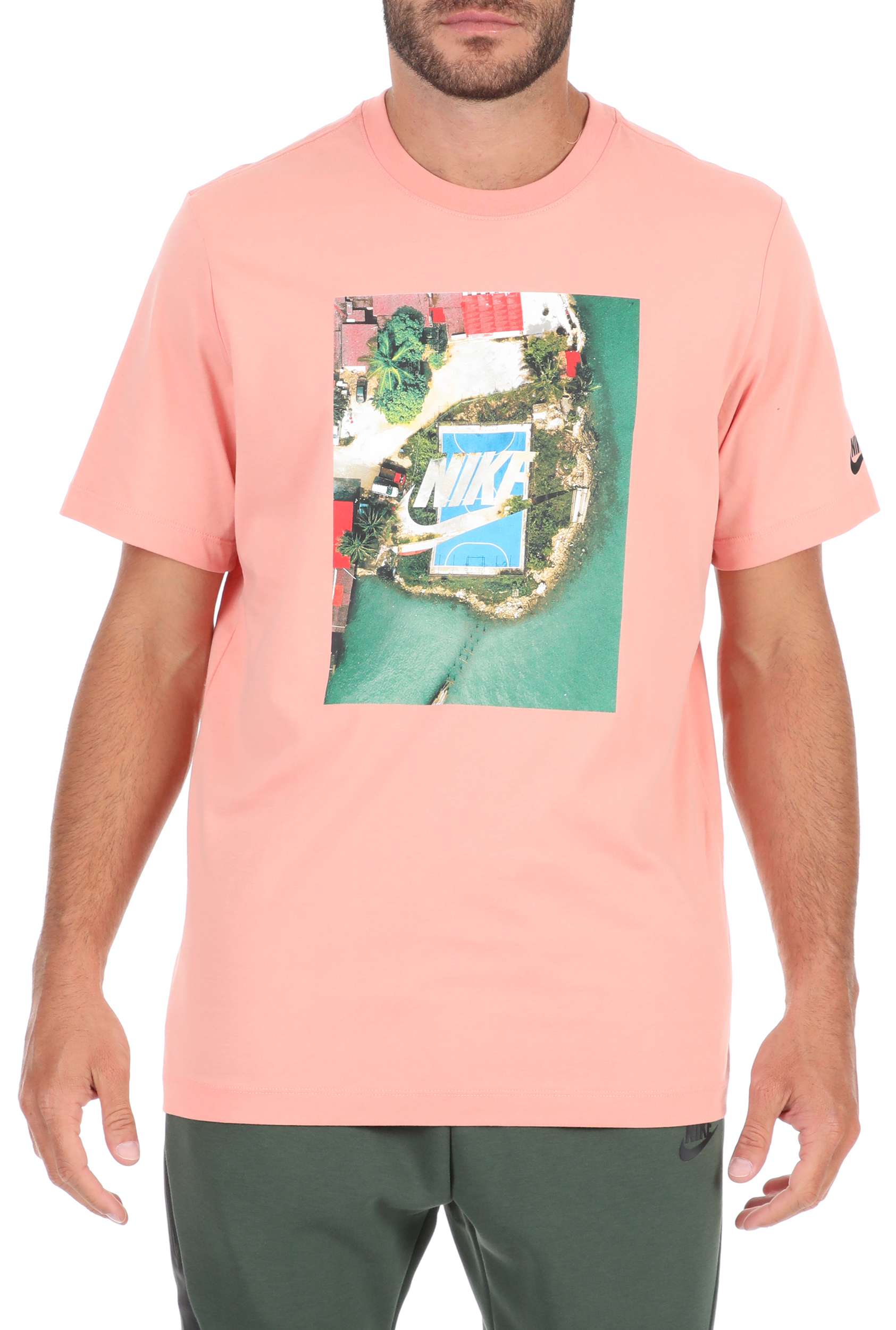 NIKE - Ανδρικό t-shirt NIKE NSW SS TEE COURT 2 ροζ Ανδρικά/Ρούχα/Αθλητικά/T-shirt