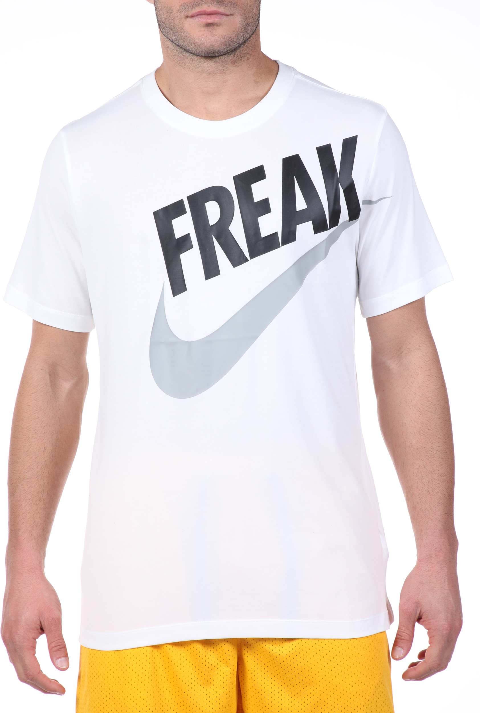 NIKE - Ανδρική μπλούζα NIKE GA M NK DRY TEE FREAK λευκή Ανδρικά/Ρούχα/Αθλητικά/T-shirt