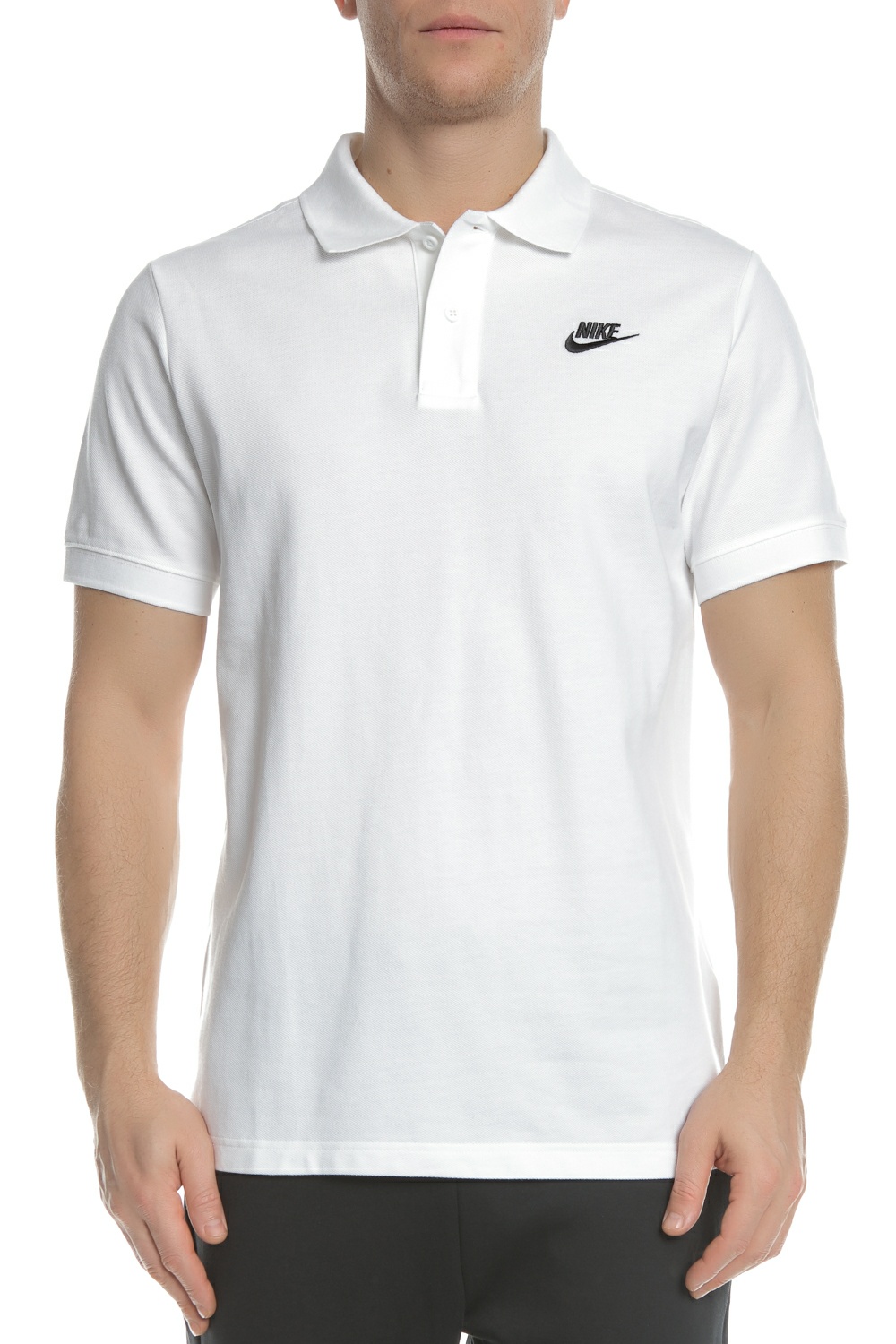 NIKE – Ανδρική polo μπλούζα NIKE MATCHUP PQ λευκή 1754306.1-9171