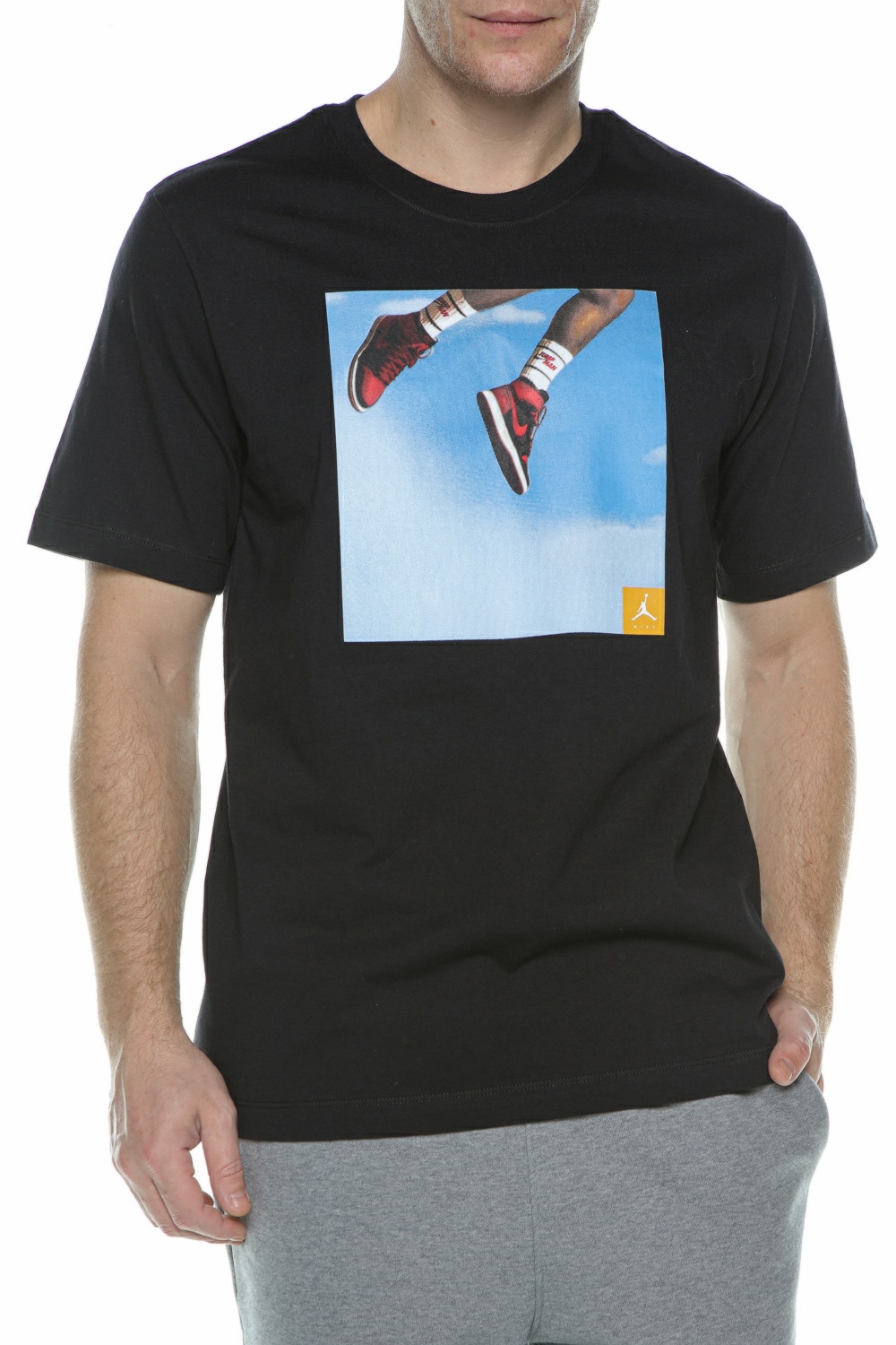 NIKE – Ανδρικό t-shirt ΝΙΚΕ M J JMPMN PHOTO SS CREW μάυρο 1806150.1-7171
