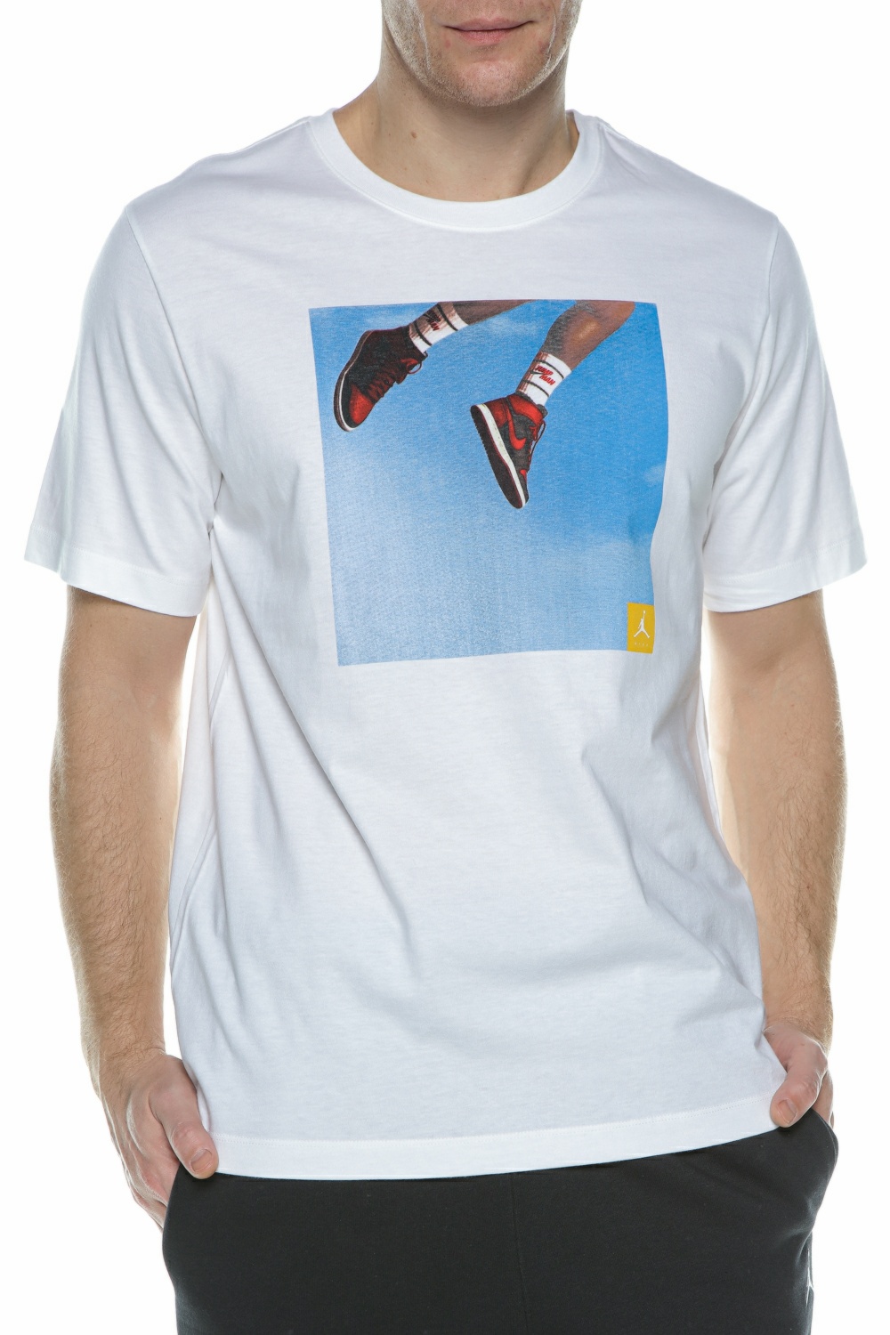 NIKE – Ανδρικό t-shirt NIKE M J JMPMN PHOTO SS CREW λευκό 1806150.1-9191