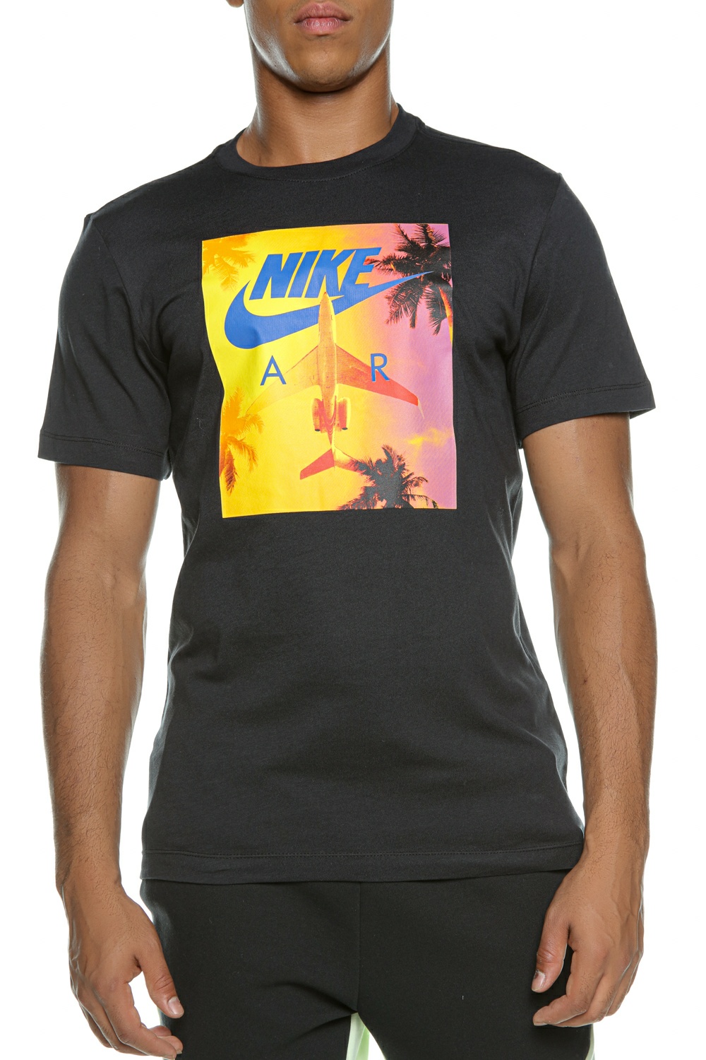 Ανδρικά/Ρούχα/Αθλητικά/T-shirt NIKE - Ανδρικό t-shirt NIKE NSW TEE SWOOSH BY AIR PHOTO μαύρο