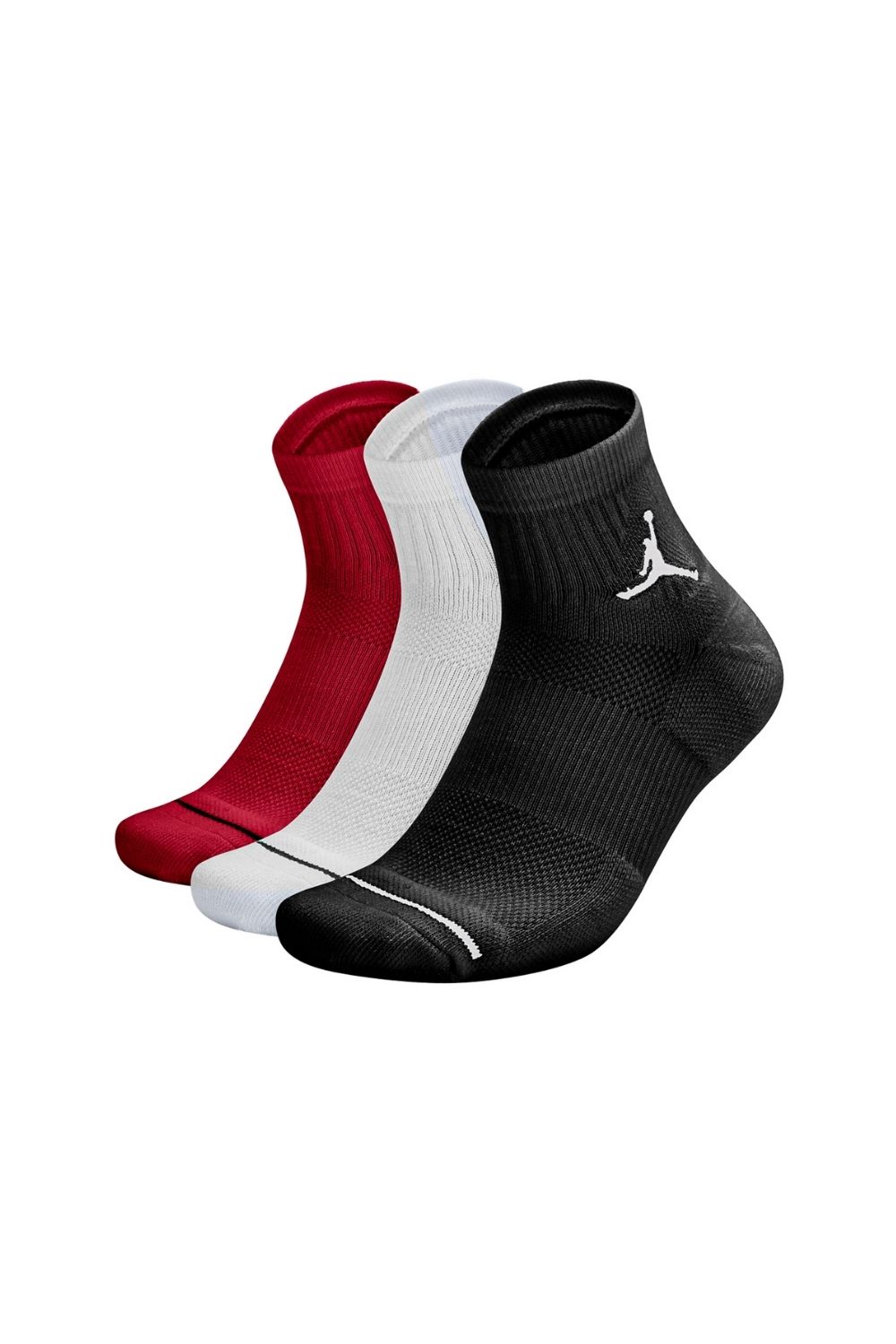 NIKE – Σετ κάλτσες JORDAN EVRY MAX ANKLE – 3PPK κόκκινες-λευκές-μαύρες 1514212.1-7191