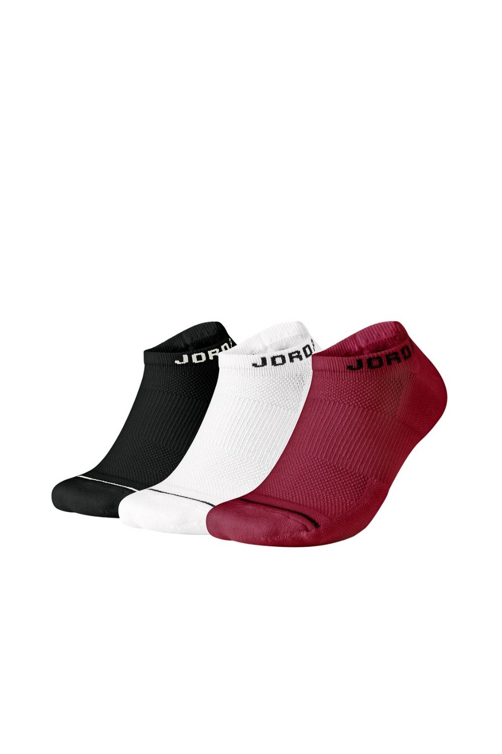NIKE – Σετ unisex κάλτσες NIKE JORDAN EVRY MAX NS – 3PPK λευκές-μαύρες-κόκκινες 1514214.1-7191