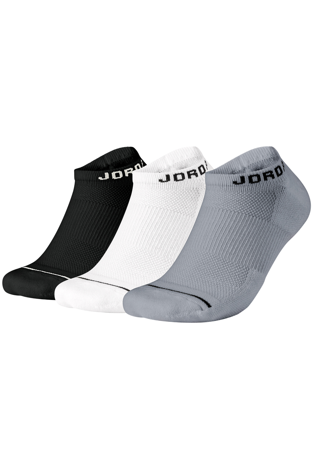 NIKE – Σετ unisex κάλτσες NIKE JORDAN EVRY MAX NS – 3PPK λευκές-μαύρες- γκρι 1514214.1-7192