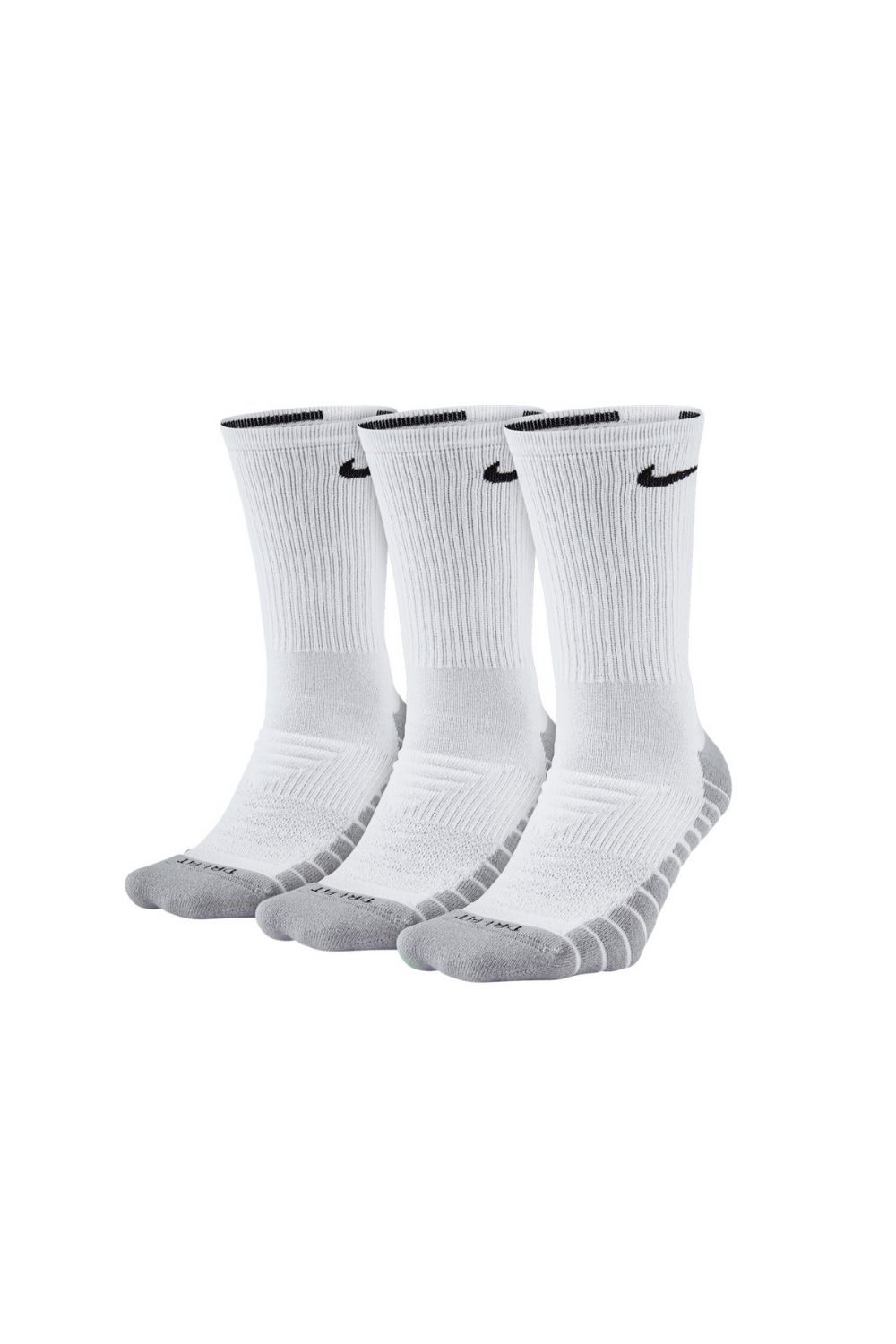 NIKE – Κάλτσες προπόνησης μεσαίου ύψους NIKE MAX CUSH λευκές 1539398.1-91G4