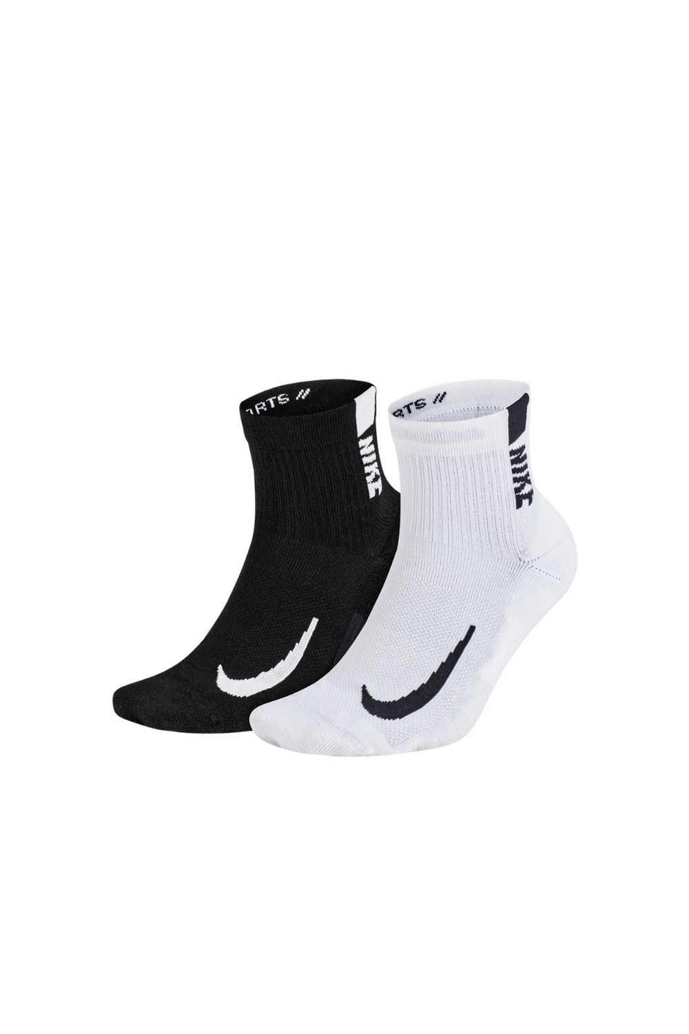 NIKE – Unisex κάλτσες μέχρι τον αστράγαλο NIKE MLTPLIER λευκό-μαύρο 1643029.1-0201