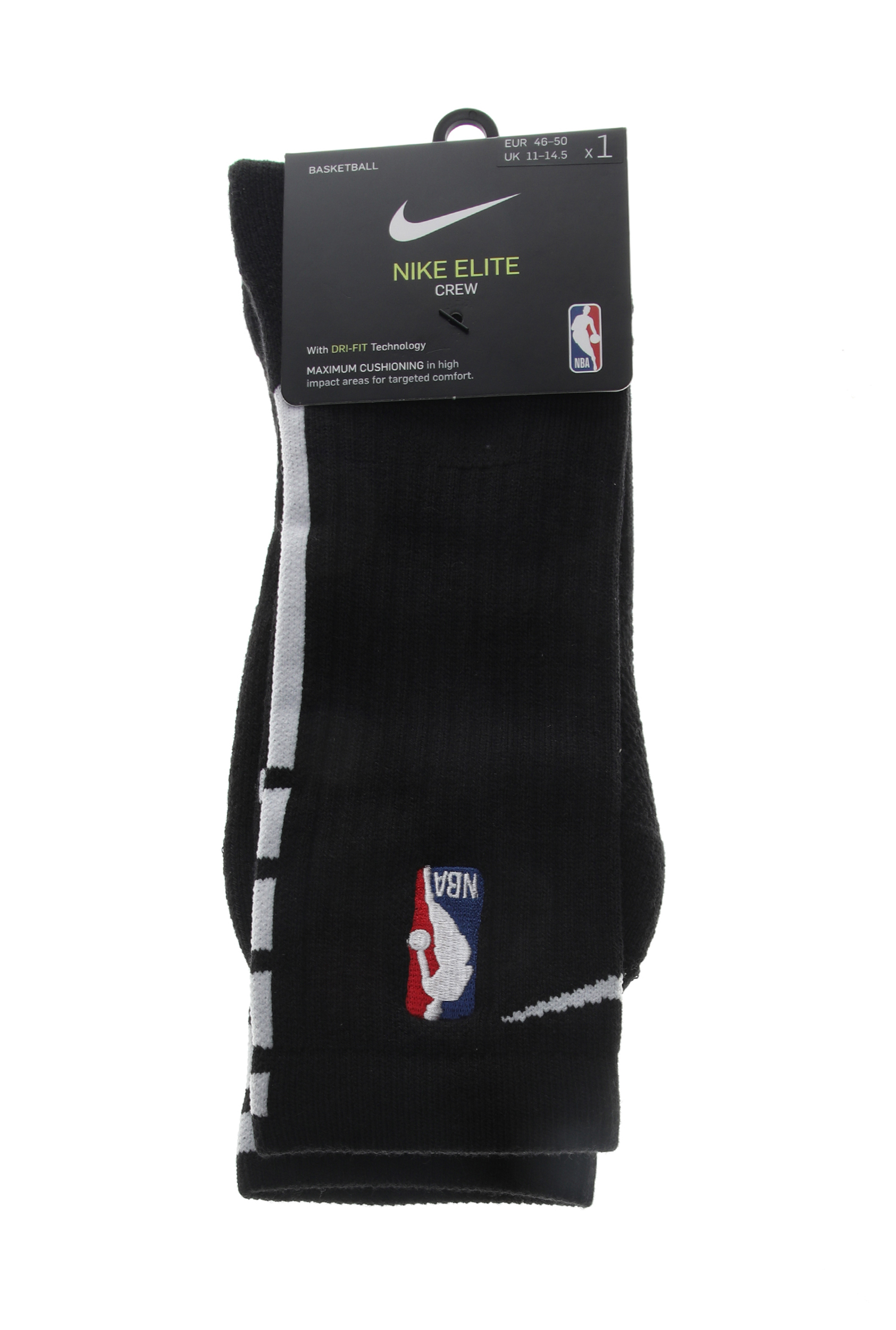 NIKE – Unisex κάλτσες NIKE ELITE CREW – NBA μαύρες 1643036.1-7191