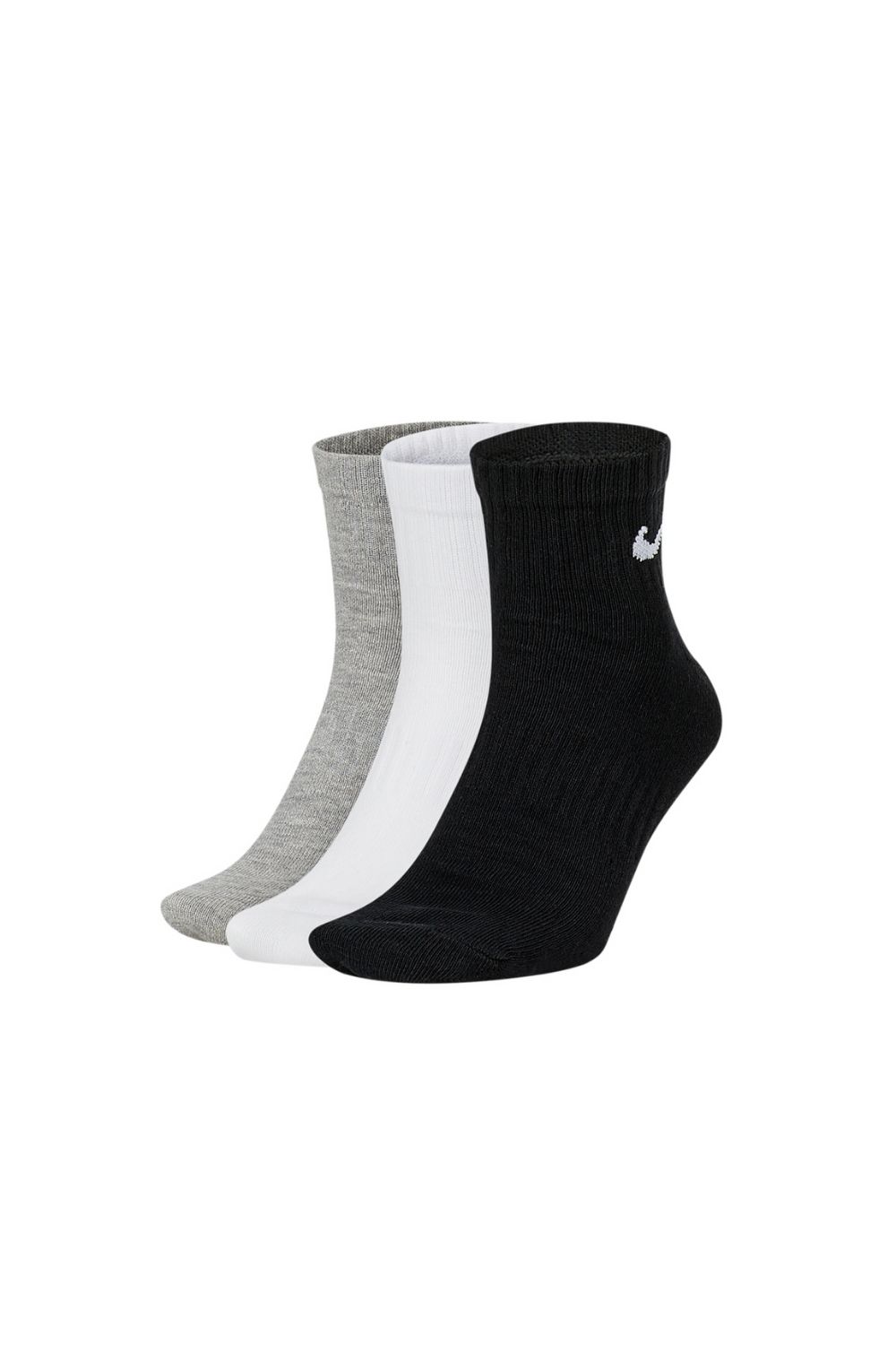 NIKE - Σετ από 3 ζευγάρια κάλτσες NIKE μαύρες-γκρι-λευκές Γυναικεία/Αξεσουάρ/Κάλτσες