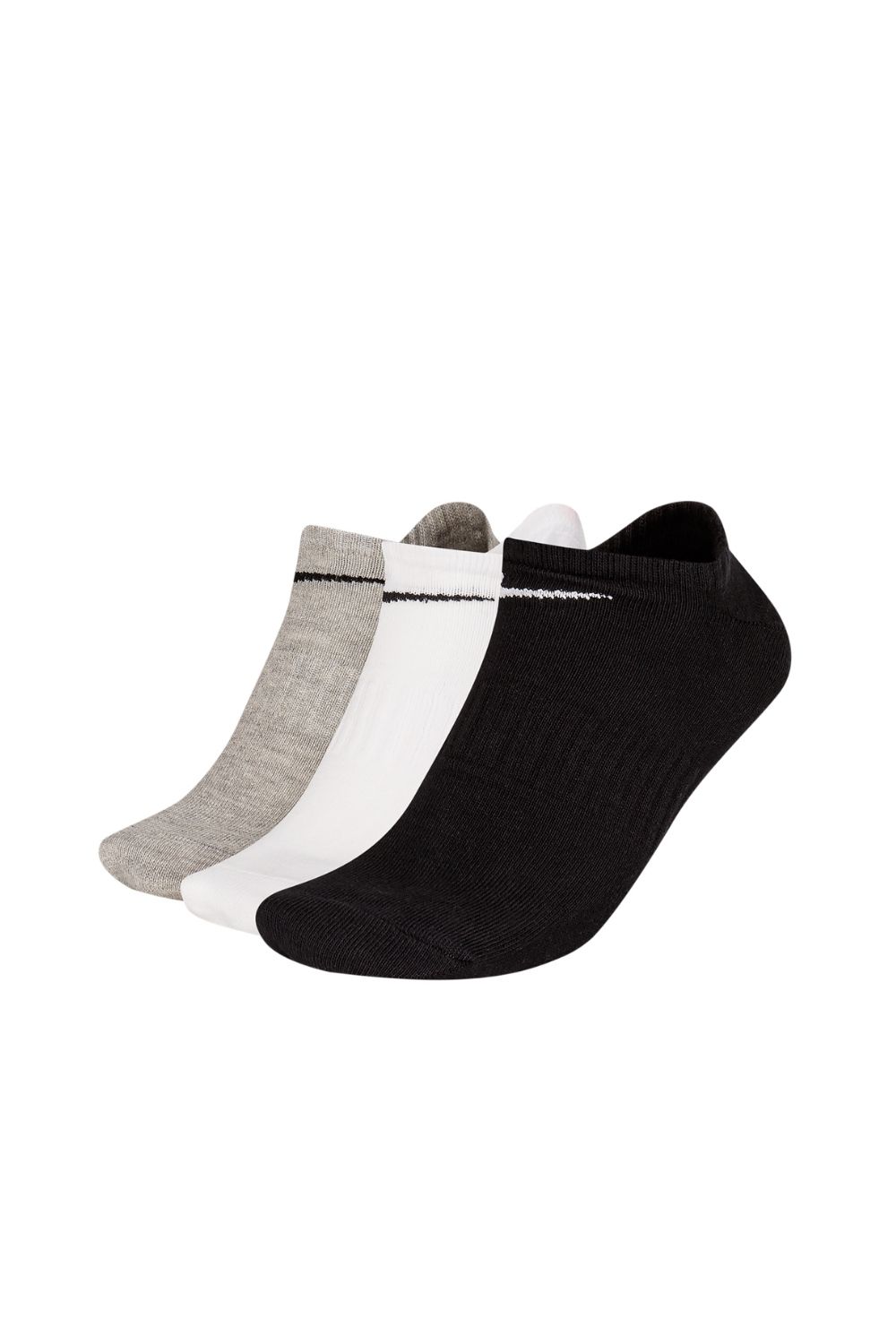 NIKE – Unisex κάλτσες σετ των 3 NIKE EVERYDAY LTWT μαύρο λευκό γκρι 1691265.1-0201
