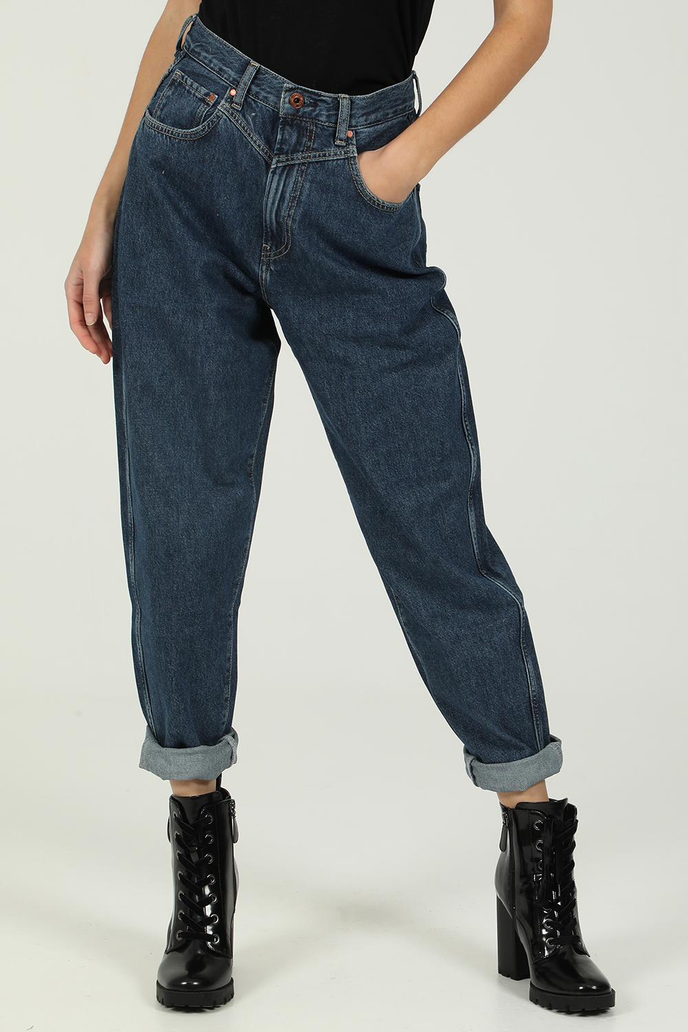 PEPE JEANS – Γυναικείο τζιν παντελόνι PEPE JEANS RACHEL μπλε 1822887.0-0015