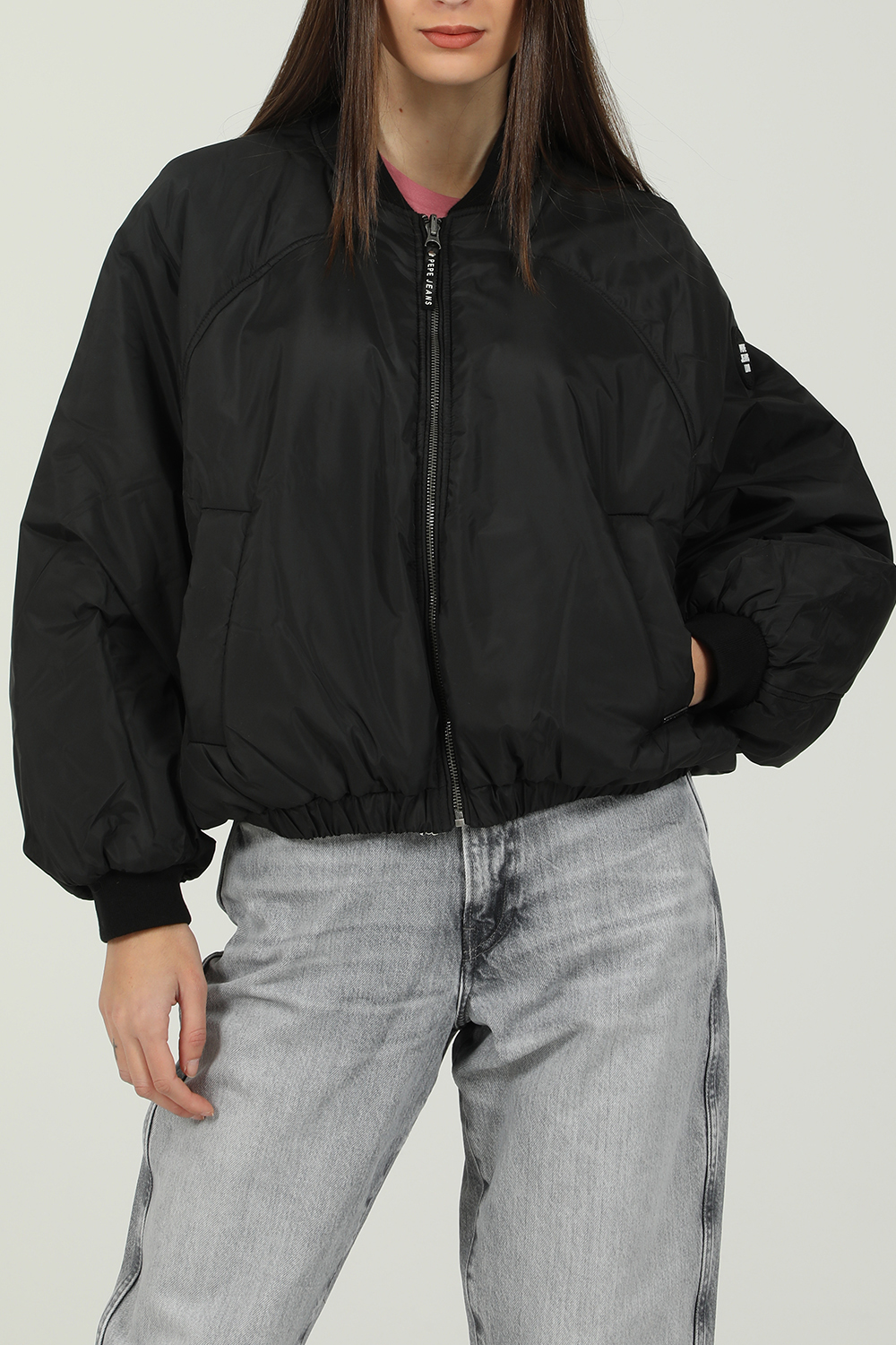 Γυναικεία/Ρούχα/Πανωφόρια/Τζάκετς PEPE JEANS - Γυναικείο jacket PEPE JEANS AIDA μαύρο