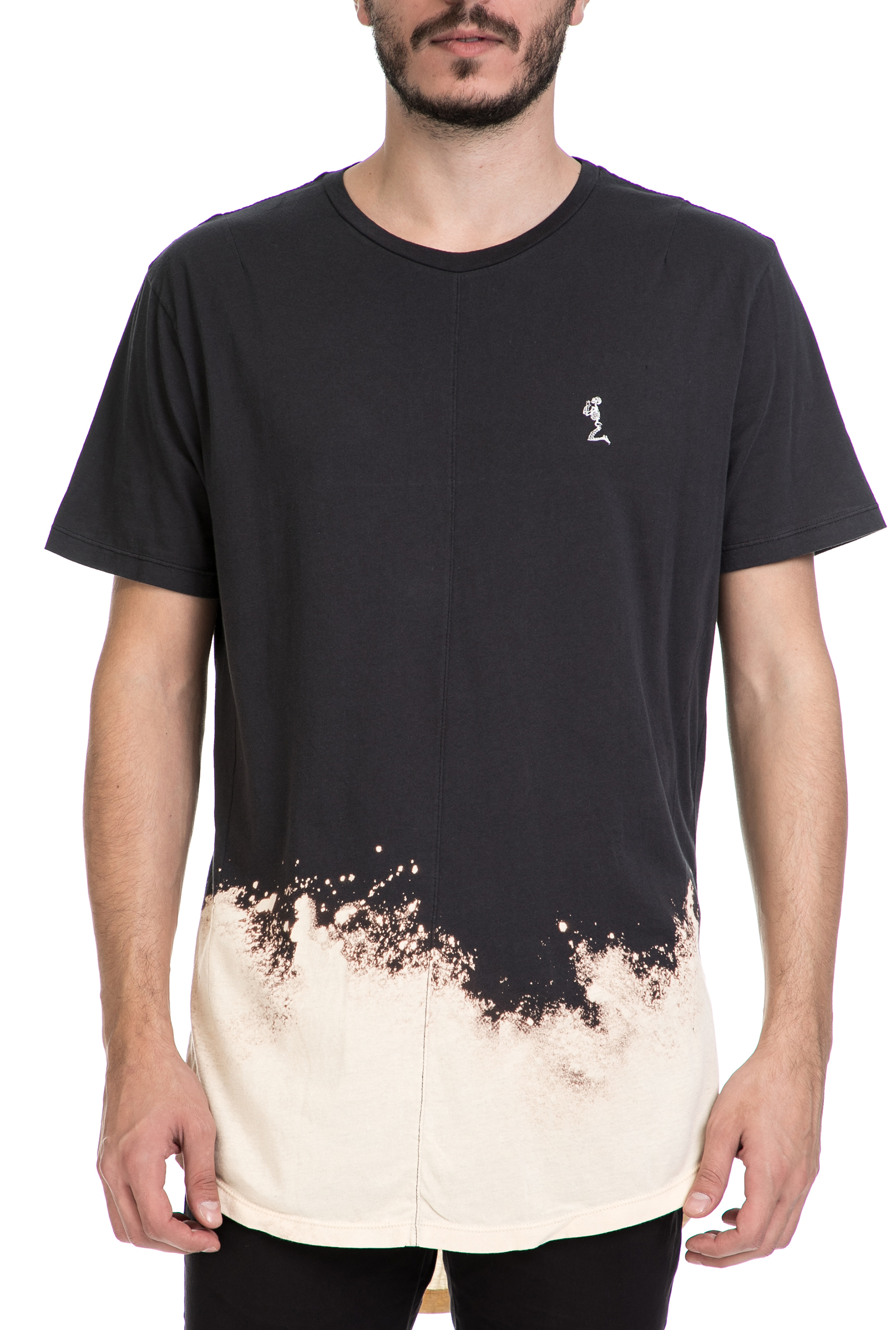 Ανδρικά/Ρούχα/Μπλούζες/Κοντομάνικες RELIGION - Ανδρικό T-shirt FROST RELIGION μαύρο-μπεζ