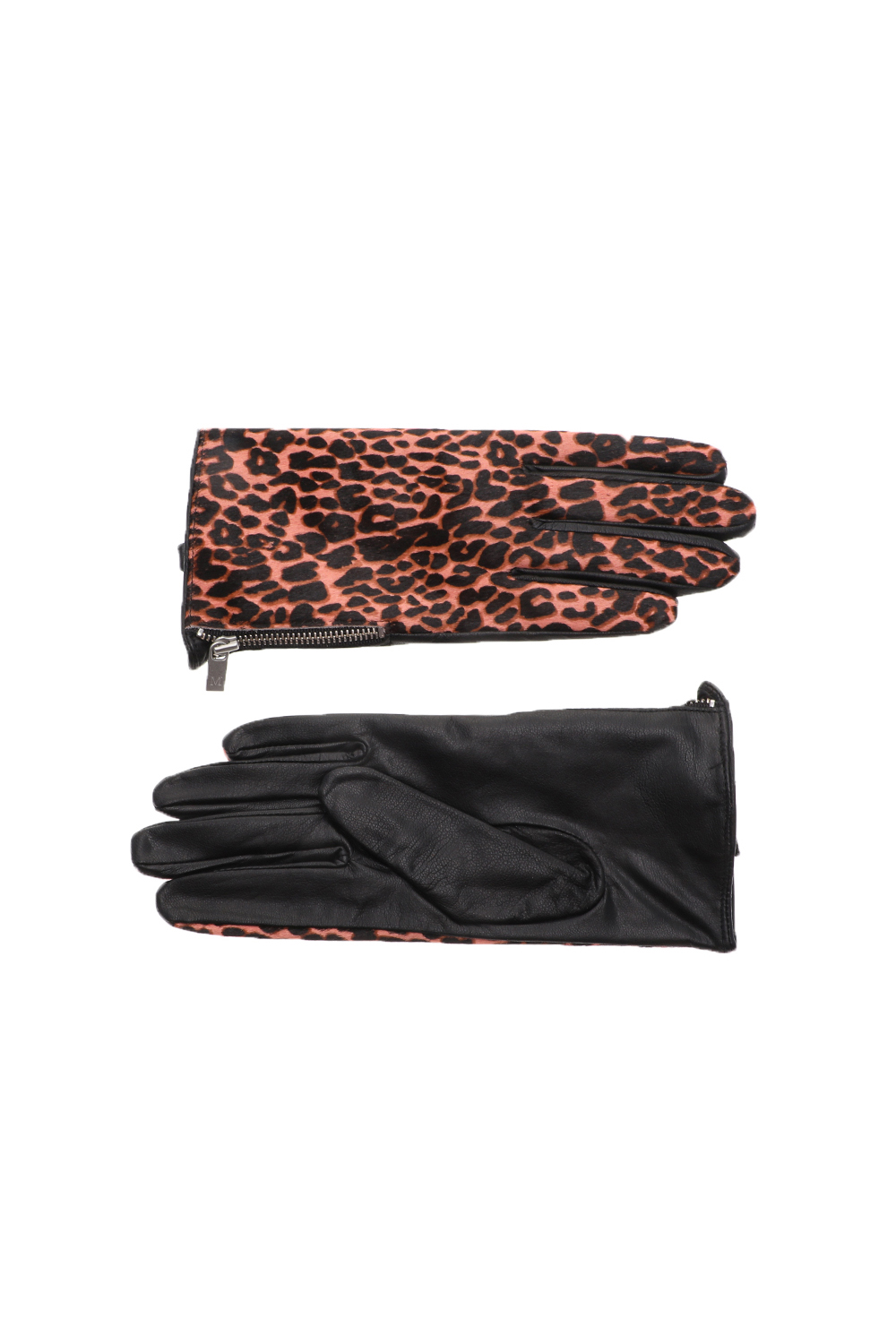 SCOTCH & SODA - Γυναικεία δερμάτινα γάντια SCOTCH & SODA μαύρα καφέ Γυναικεία/Αξεσουάρ/Φουλάρια-Κασκόλ-Γάντια