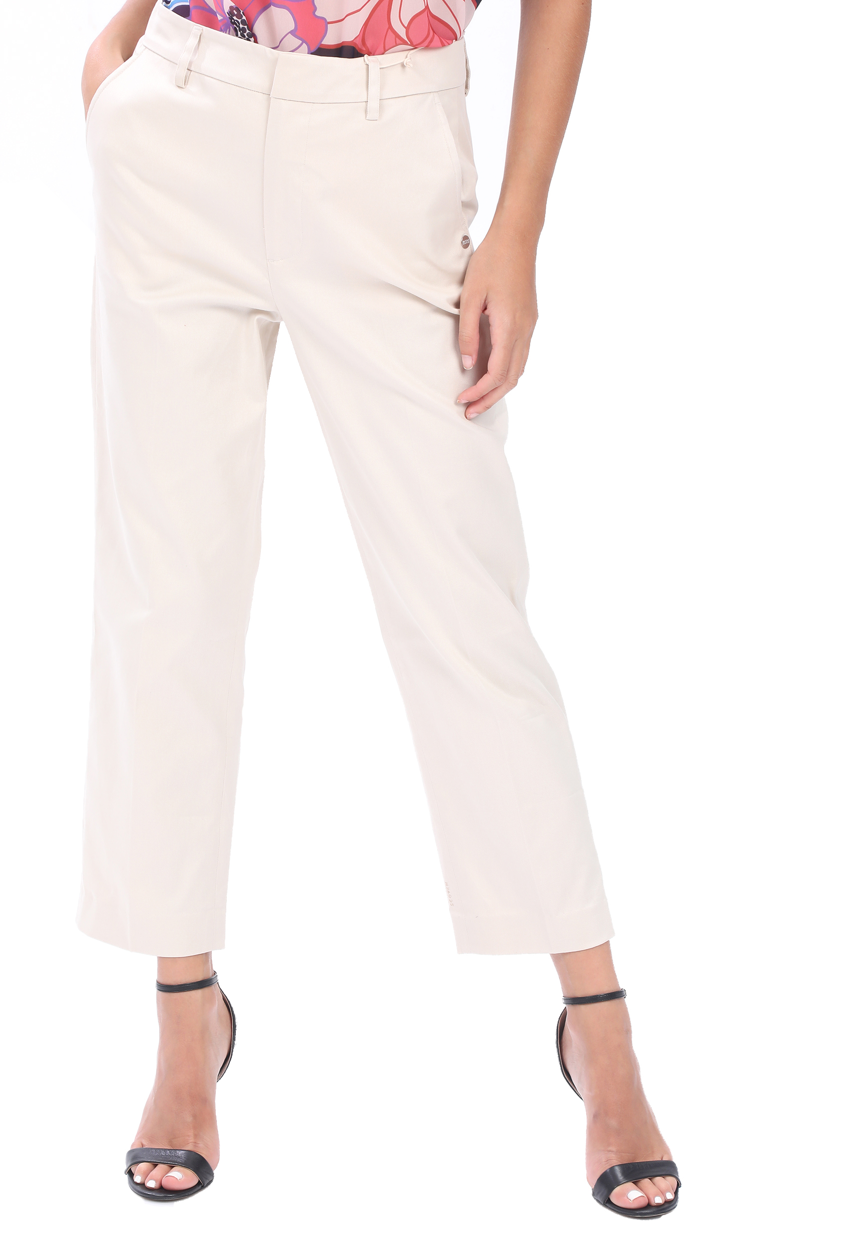 SCOTCH & SODA – Γυναικείο chino παντελόνι SCOTCH & SODA Abott λευκό 1809261.0-9090