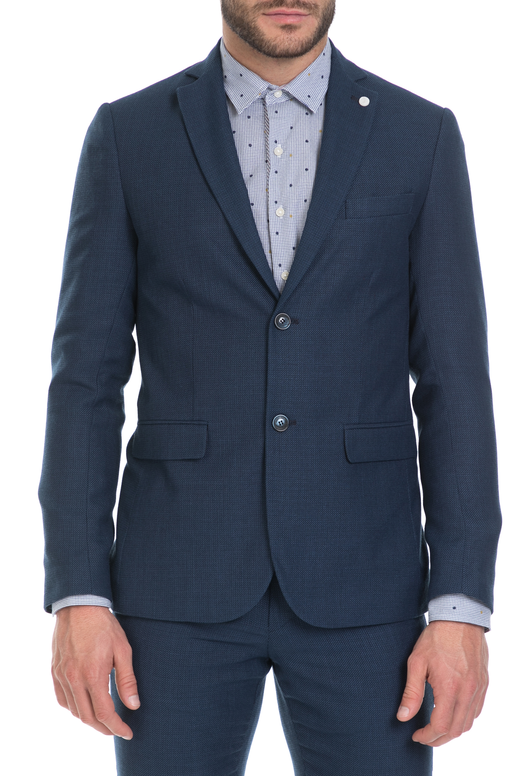 Ανδρικά/Ρούχα/Πανωφόρια/Σακάκια SSEINSE - Ανδρικό σακάκι SSEINSE μπλε