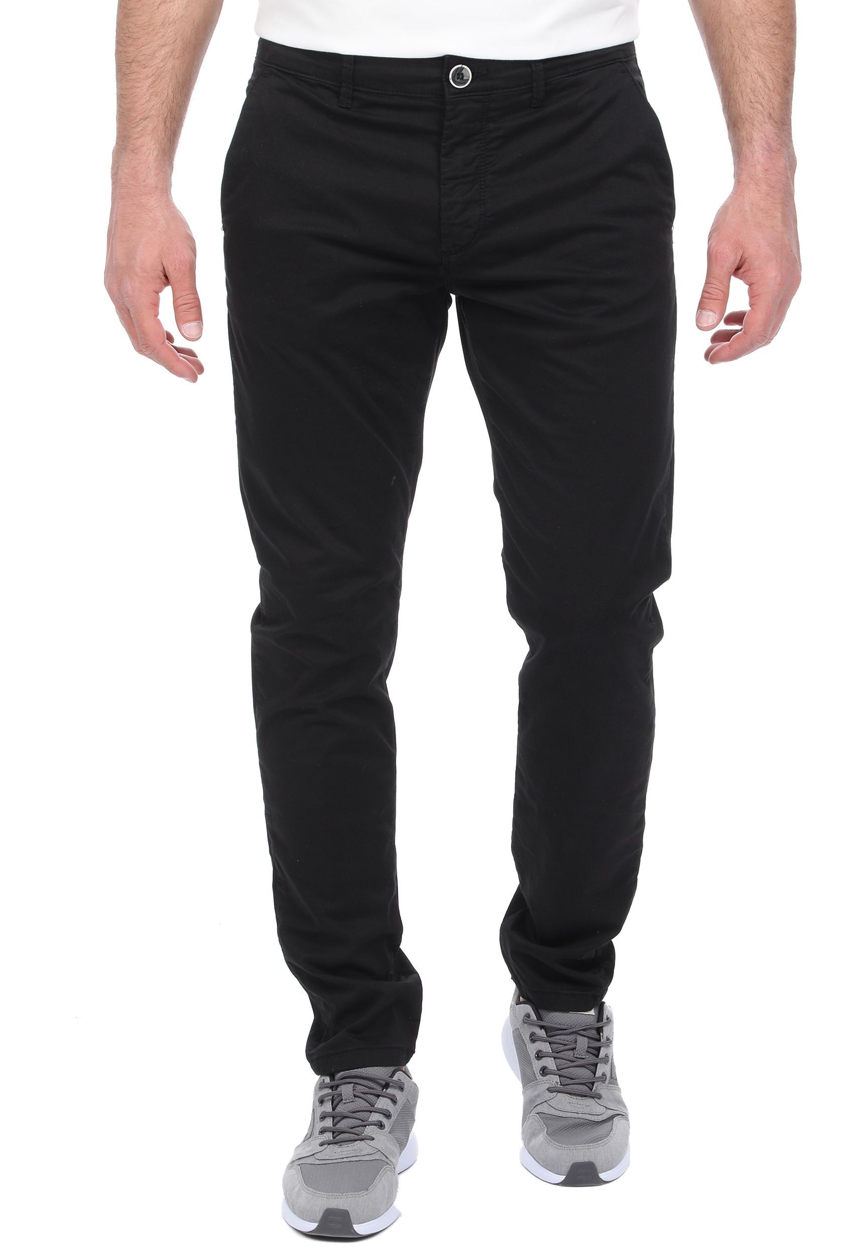 Ανδρικά/Ρούχα/Παντελόνια/Chinos SSEINSE - Ανδρικό παντελόνι chino SSEINSE μαύρο