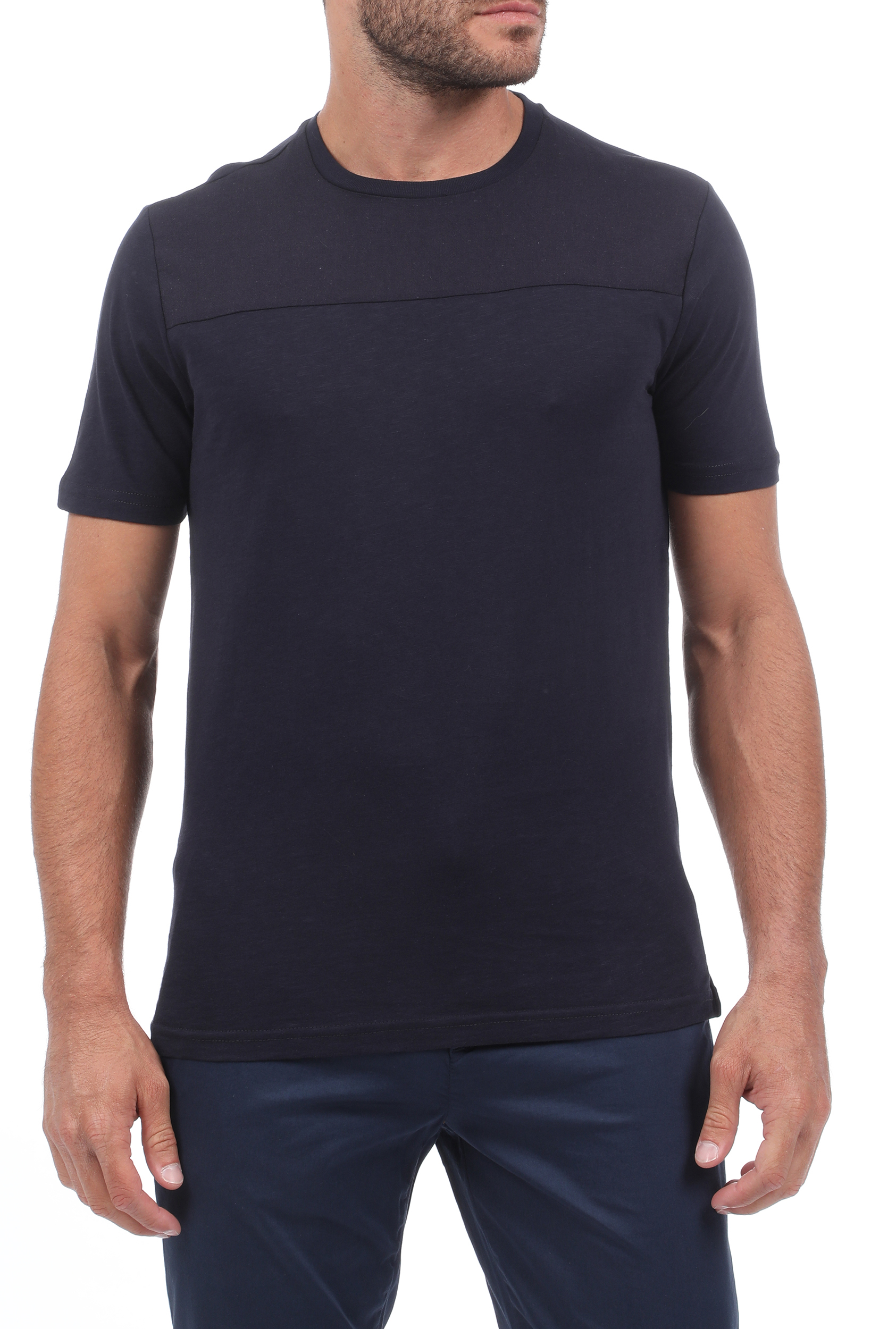 Ανδρικά/Ρούχα/Μπλούζες/Κοντομάνικες SSEINSE - Ανδρικό t-shirt SSEINSE μπλε