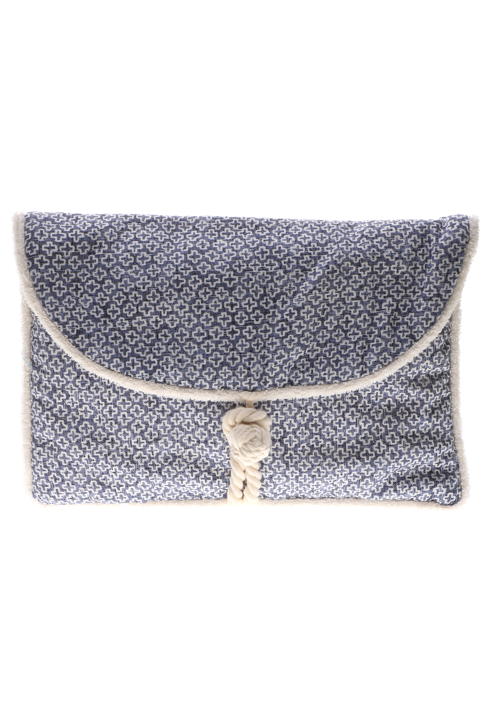 Γυναικεία/Αξεσουάρ/Τσάντες-Σακίδια/Νεσεσέρ SUN OF A BEACH - Γυναικείο τσαντάκι clutch SUN OF A BEACH Envelope Pouch λευκό μπλε