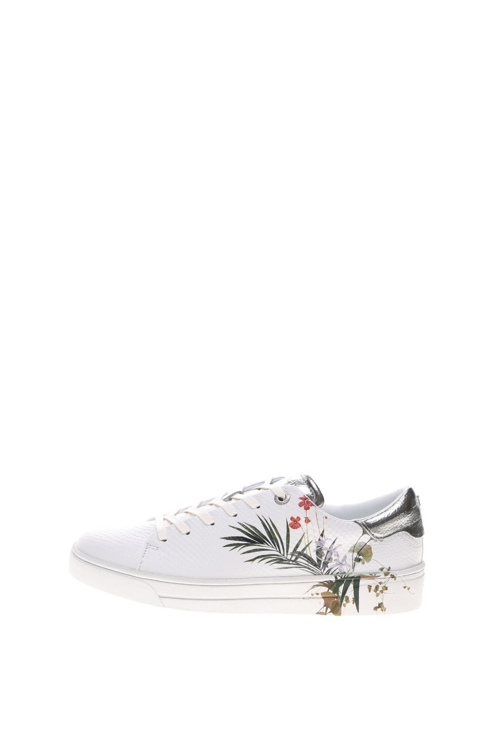 TED BAKER - Γυναικεία sneakers TED BAKER PENIL HIGHLAND EXOTIC DETAIL T λευκά Γυναικεία/Παπούτσια/Sneakers