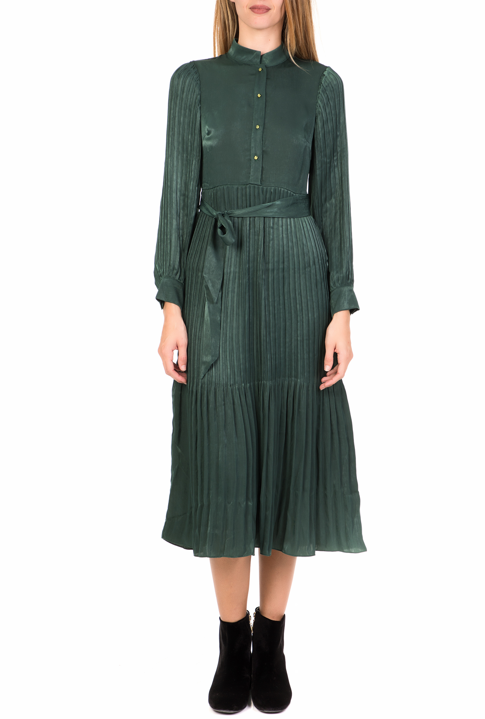 Γυναικεία/Ρούχα/Φόρεματα/Μέχρι το γόνατο TRAFFIC PEOPLE - Γυναικείο midi φόρεμα TRAFFIC PEOPLE It's All About Eve Falls πράσινο