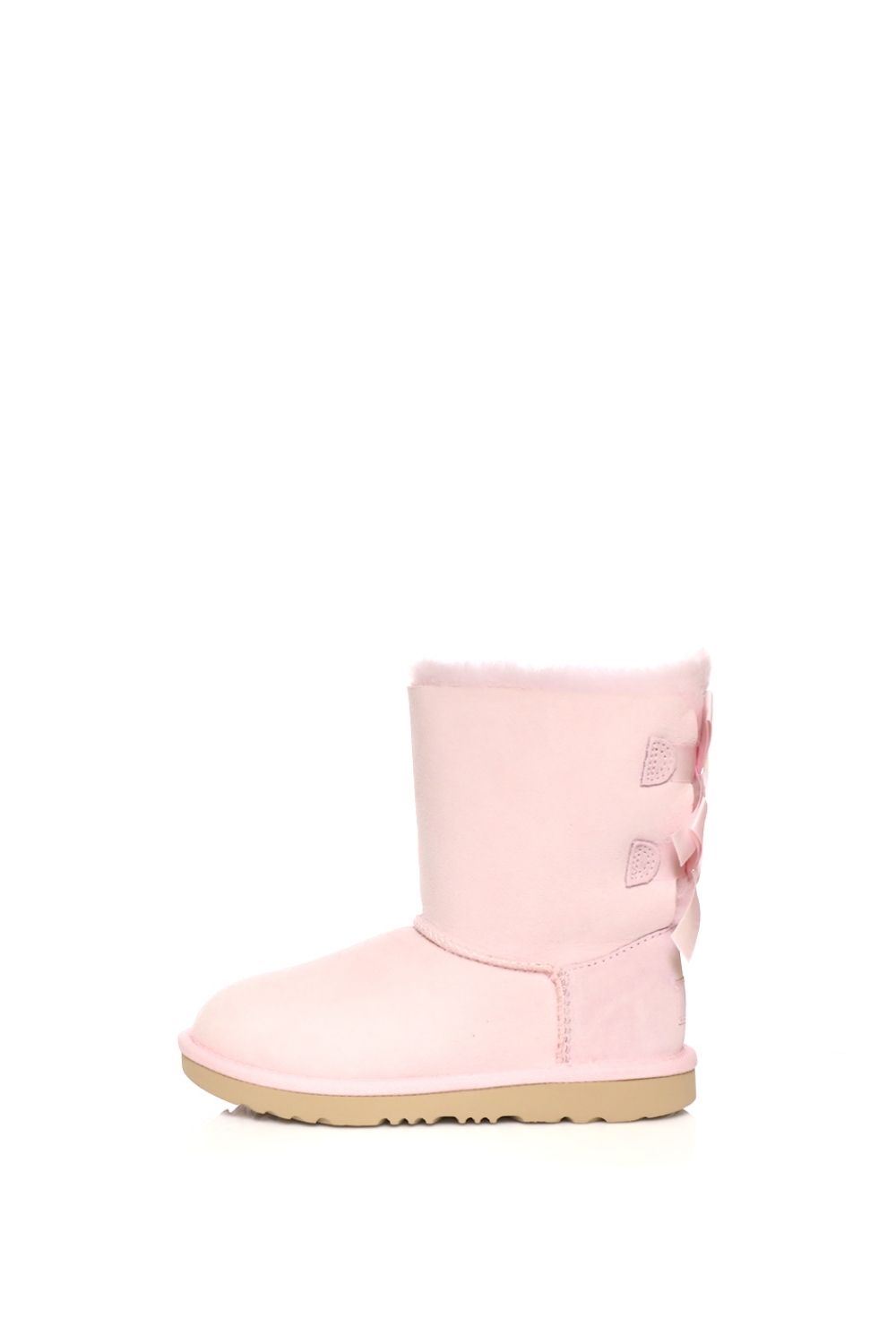 UGG - Κοριτσίστικα δερμάτινα μποτάκια BAILEY BOW II ροζ Παιδικά/Girls/Παπούτσια/Μπότες-Μποτάκια