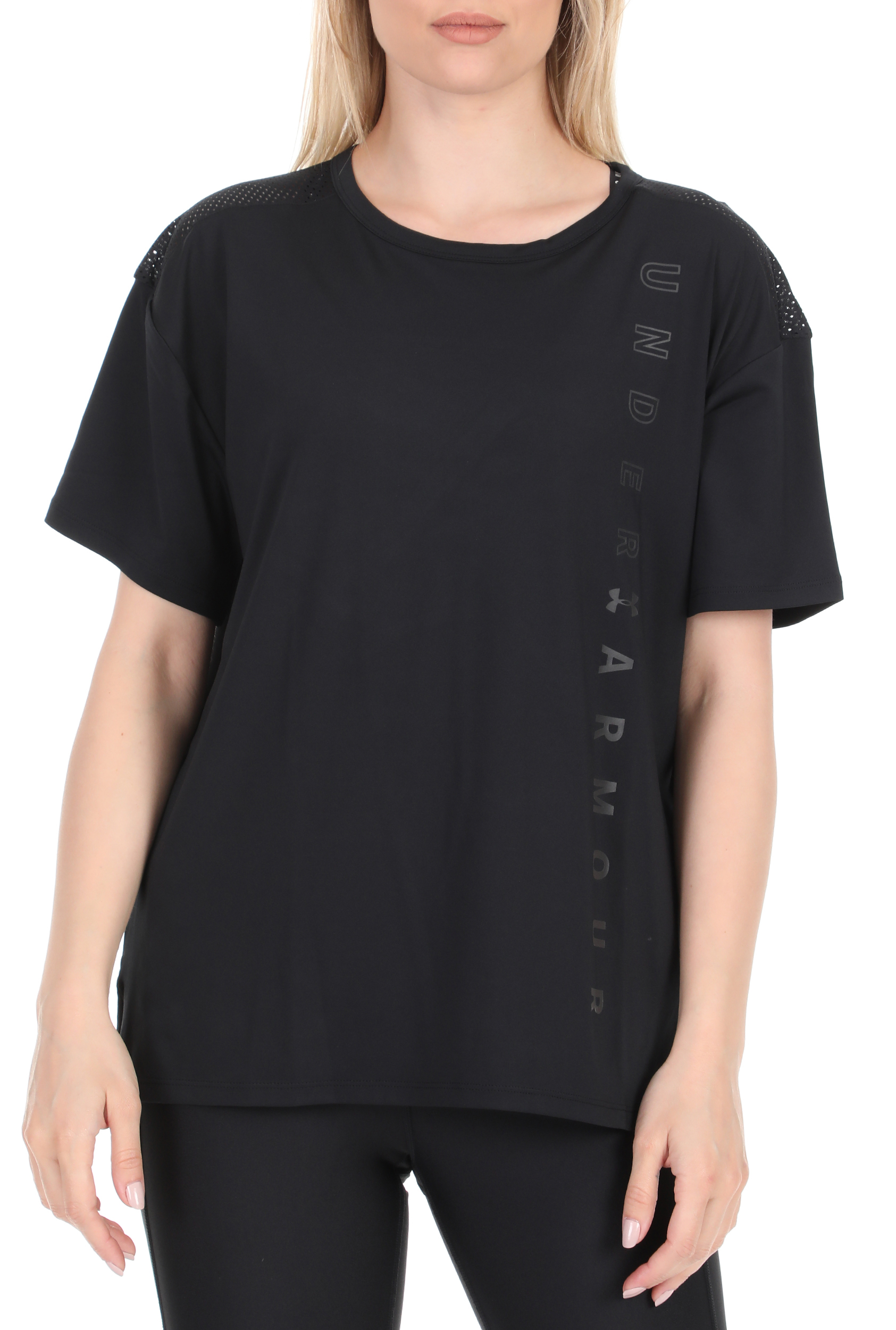 Γυναικεία/Ρούχα/Αθλητικά/T-shirt-Τοπ UNDER ARMOUR - Γυναικεία μπλούζα UNDER ARMOUR μαύρη