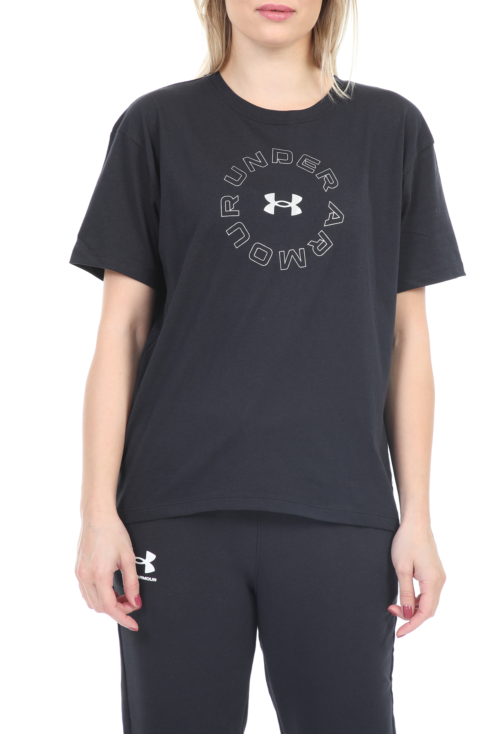 UNDER ARMOUR - Γυναικείο t-shirt UNDER ARMOUR Live Fashion μαύρο Γυναικεία/Ρούχα/Αθλητικά/T-shirt-Τοπ