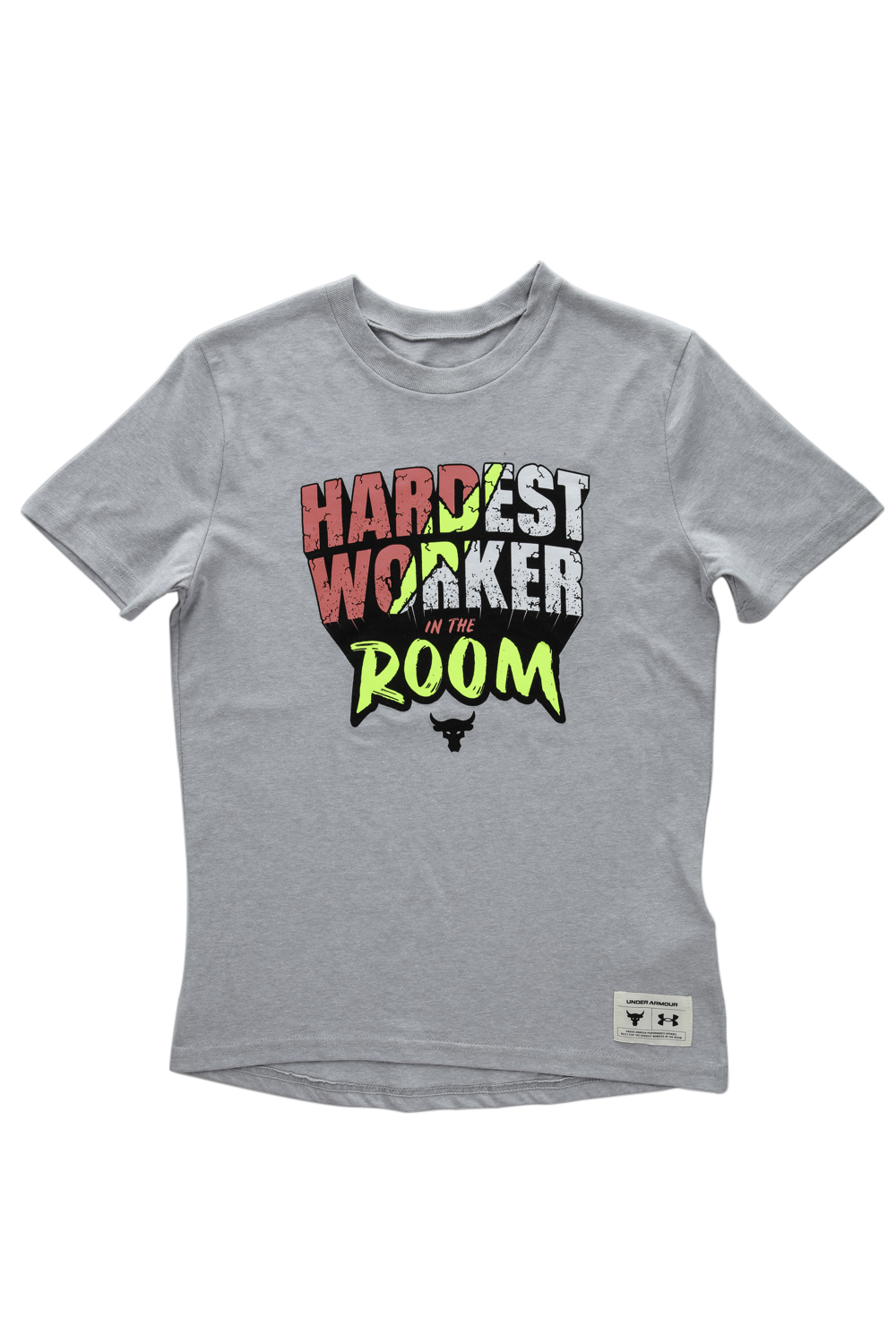 Παιδικά/Boys/Ρούχα/Μπλούζες UNDER ARMOUR - Παιδικό t-shirt UNDER ARMOUR Project Rock HWITR γκρι