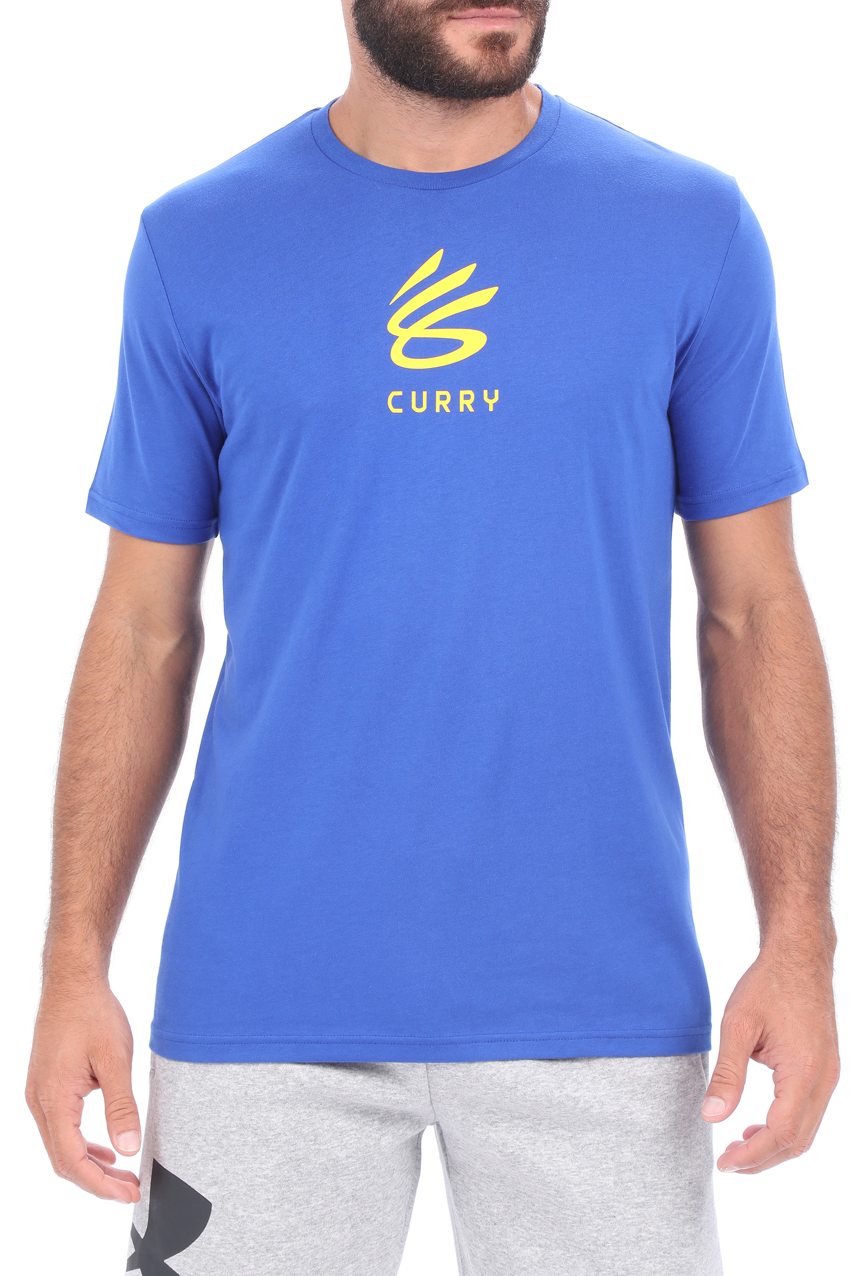 Ανδρικά/Ρούχα/Μπλούζες/Κοντομάνικες UNDER ARMOUR - Ανδρικό t-shirt UNDER ARMOUR CURRY UNDRTD SPLASH μπλε