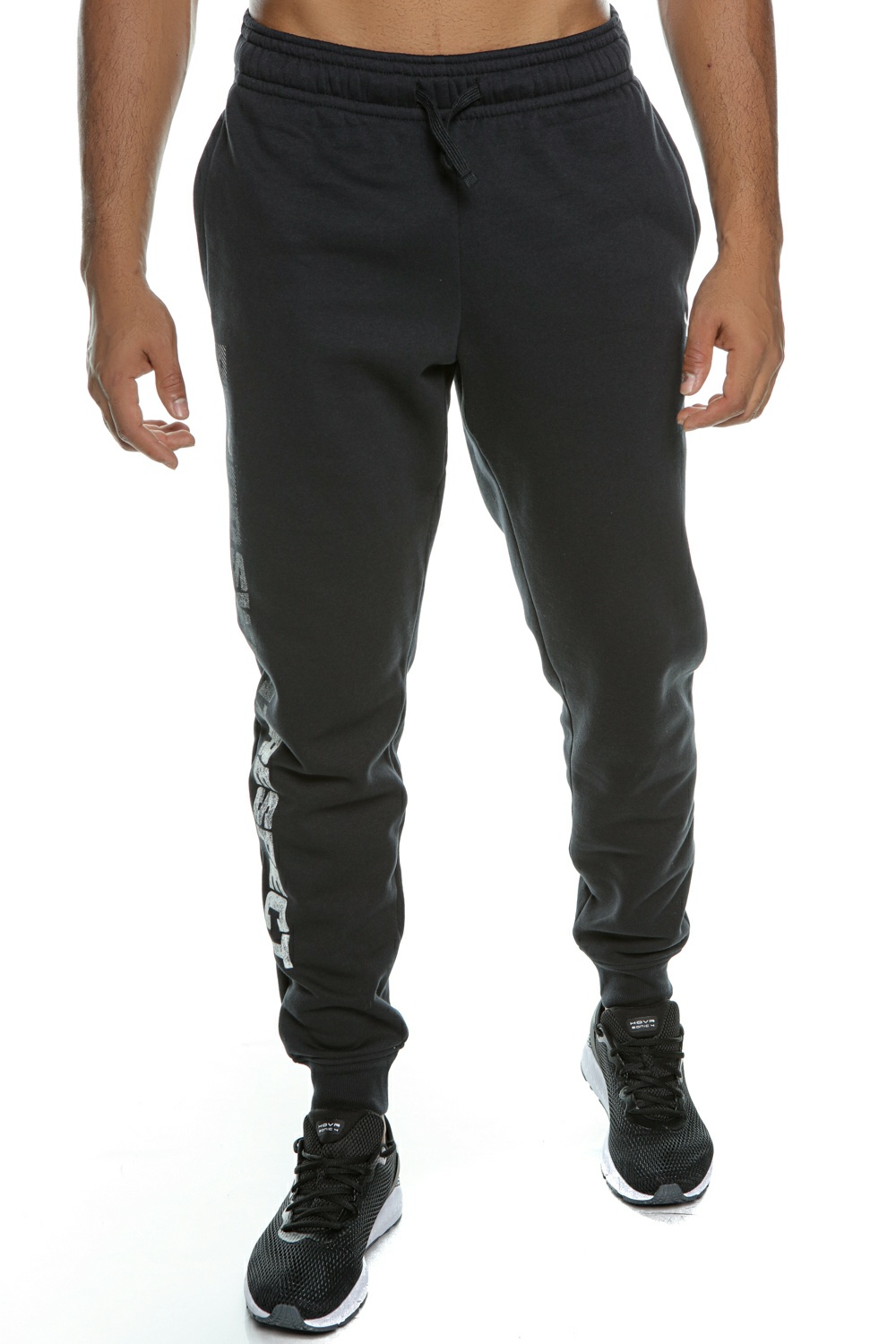 Ανδρικά/Ρούχα/Αθλητικά/Φόρμες UNDER ARMOUR - Ανδρικό παντελόνι φόρμας UNDER ARMOUR Pjt Rock Rival Flc Jogger μαύρο
