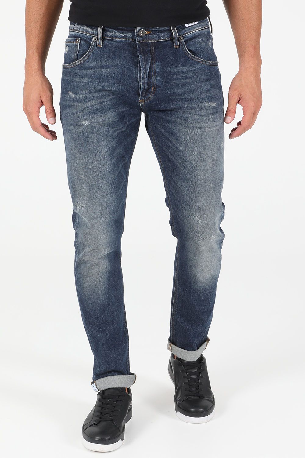 Ανδρικά/Ρούχα/Τζίν/Straight UNIFORM - Ανδρικό jean παντελόνι UNIFORM BARNEY μπλε