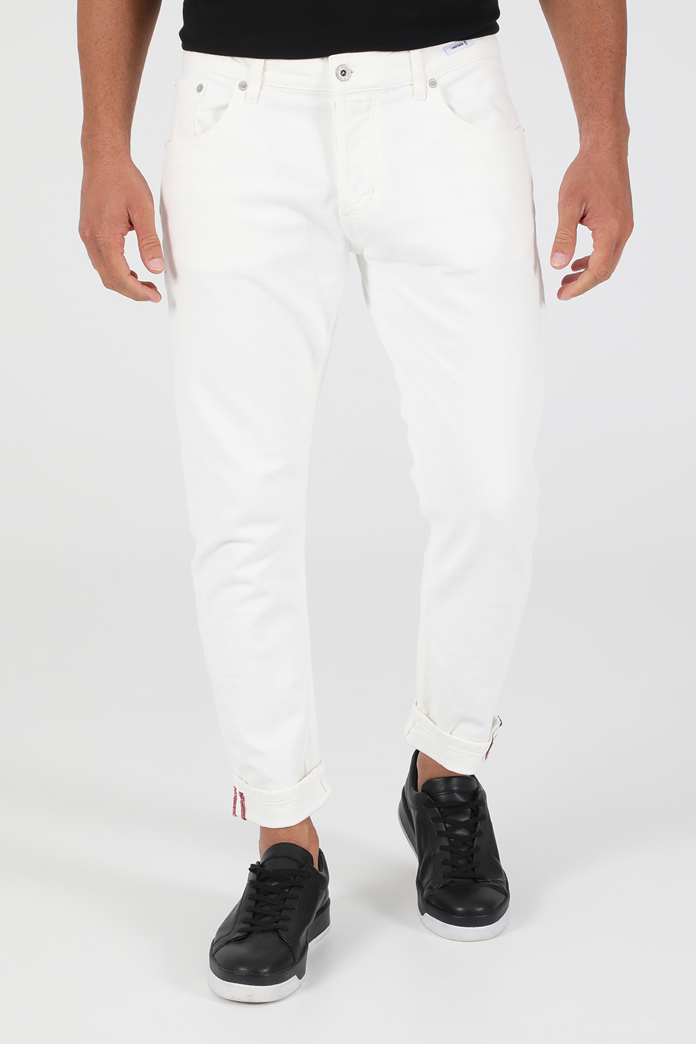 Ανδρικά/Ρούχα/Τζίν/Straight UNIFORM - Ανδρικό cropped παντελόνι UNIFORM BARNEY CROP λευκό