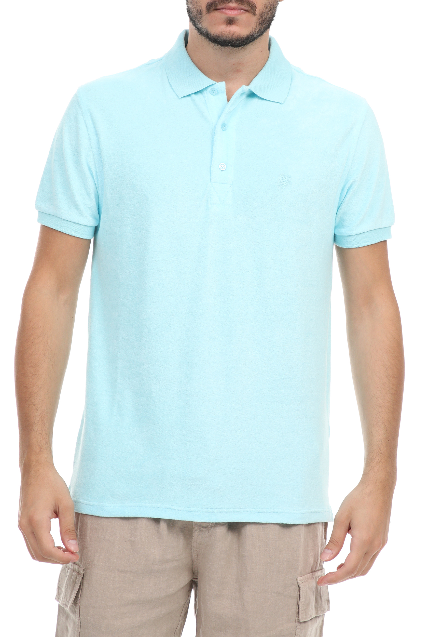 Ανδρικά/Ρούχα/Μπλούζες/Πόλο VILEBREQUIN - Ανδρική polo μπλούζα VILEBREQUIN PACIFIC μπλε