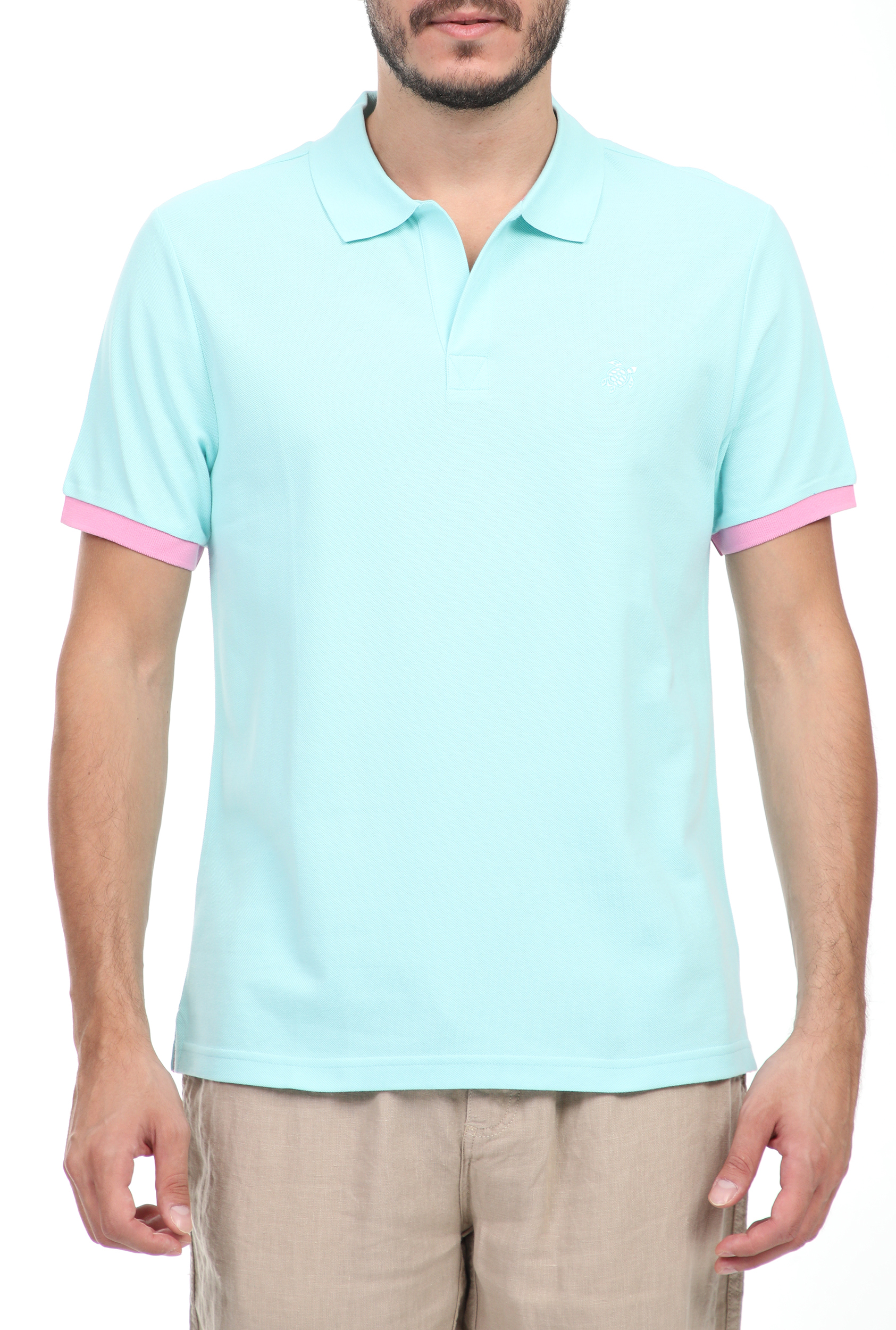 Ανδρικά/Ρούχα/Μπλούζες/Πόλο VILEBREQUIN - Ανδρική polo μπλούζα VILEBREQUIN PALATIN μπλε