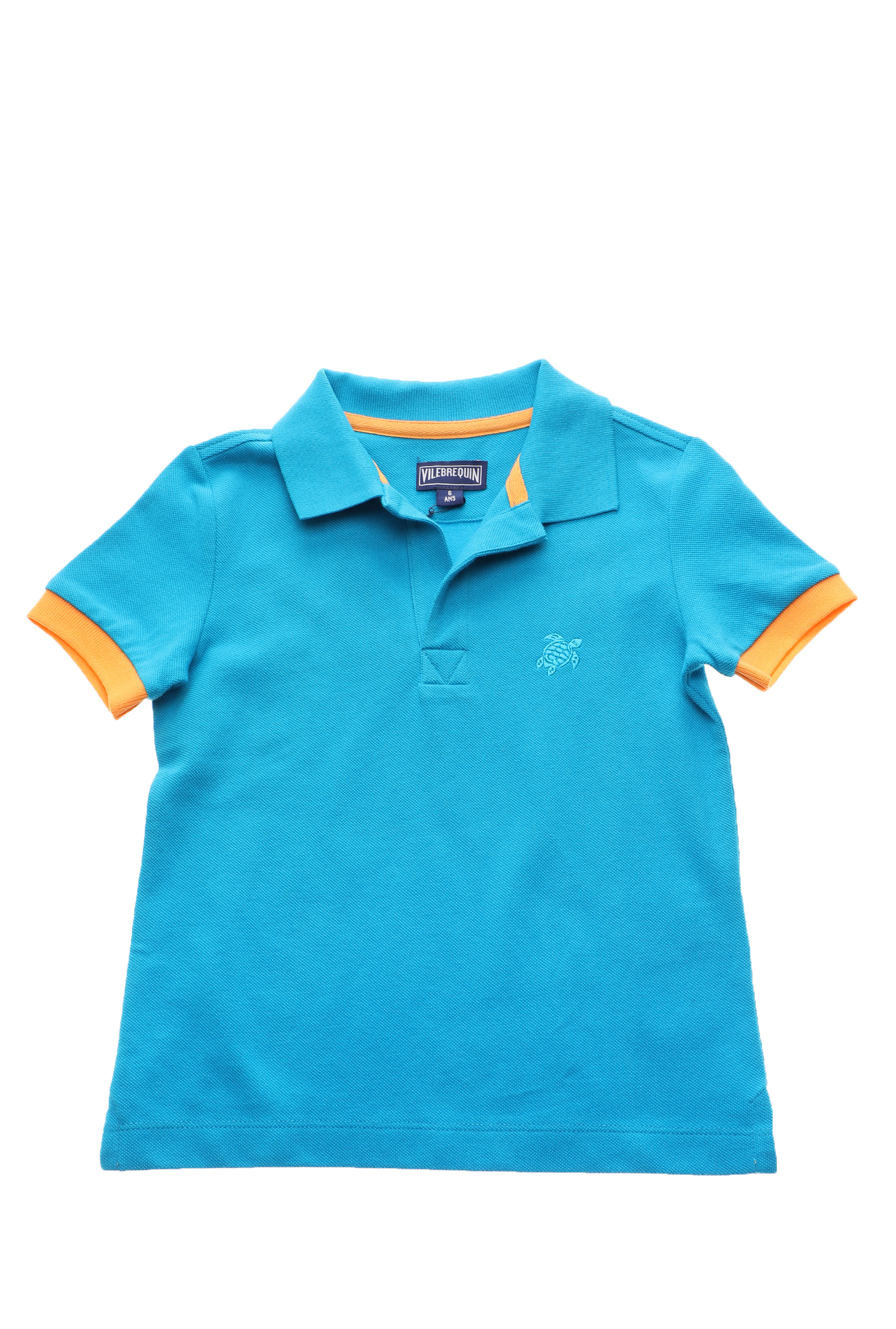 Παιδικά/Boys/Ρούχα/Μπλούζες VILEBREQUIN - Παιδική polo μπλούζα για αγόρια VILEBREQUIN PANTIN μπλε πορτοκαλί
