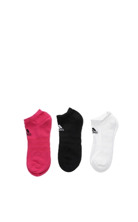 adidas Performance-Unisex κάλτσες σετ των 3 adidas Performance CUSH LOW 3PP μαύρες ροζ λευκές