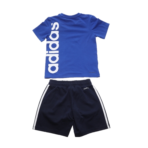 adidas Performance-Παιδικό σετ t-shirt και βερμούδα adidas Performance  LK BRAND TEE SE μπλε