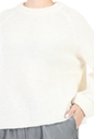 AMERICAN VINTAGE-Γυναικείο πουλόβερ AMERICAN VINTAGE λευκό