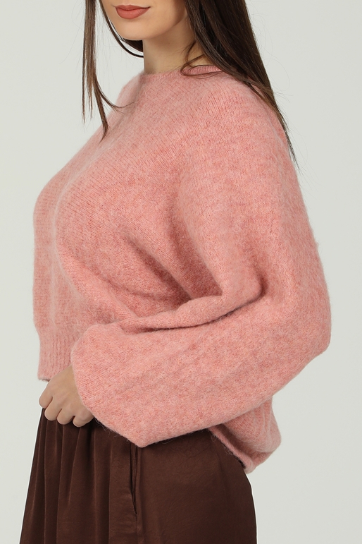 AMERICAN VINTAGE-Γυναικείο πουλόβερ AMERICAN VINTAGE ροζ
