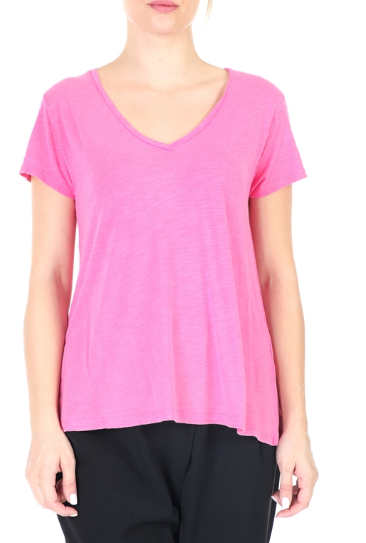 AMERICAN VINTAGE-Γυναικείο t-shirt AMERICAN VINTAGΕ ροζ