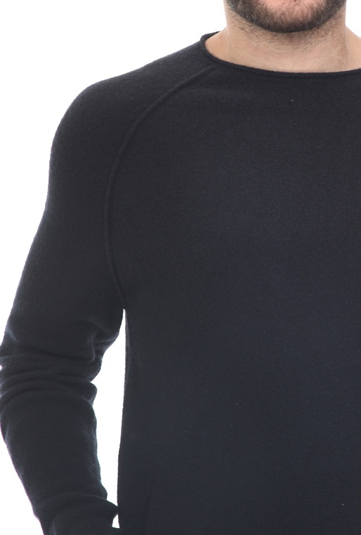 AMERICAN VINTAGE-Ανδρική πλεκτή μπλούζα AMERICAN VINTAGE μαύρη