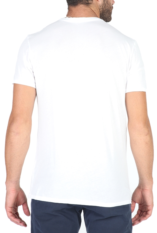 AMERICAN VINTAGE-Ανδρική κοντομάνικη μπλουζα  AMERICAN VINTAGE λευκή