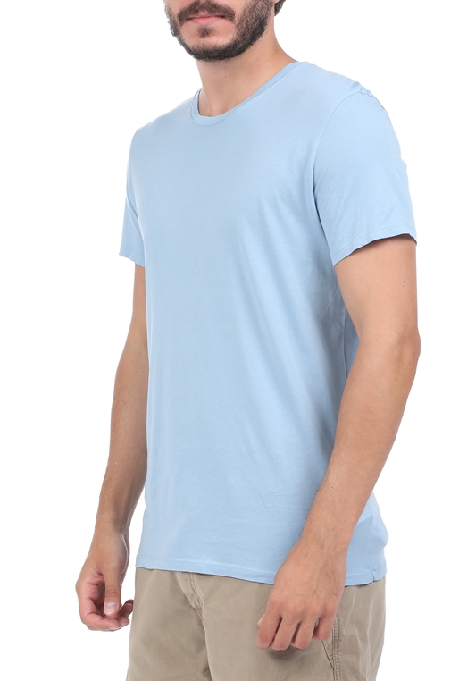 AMERICAN VINTAGE-Ανδρική μπλούζα AMERICAN VINTAGE  γαλάζια