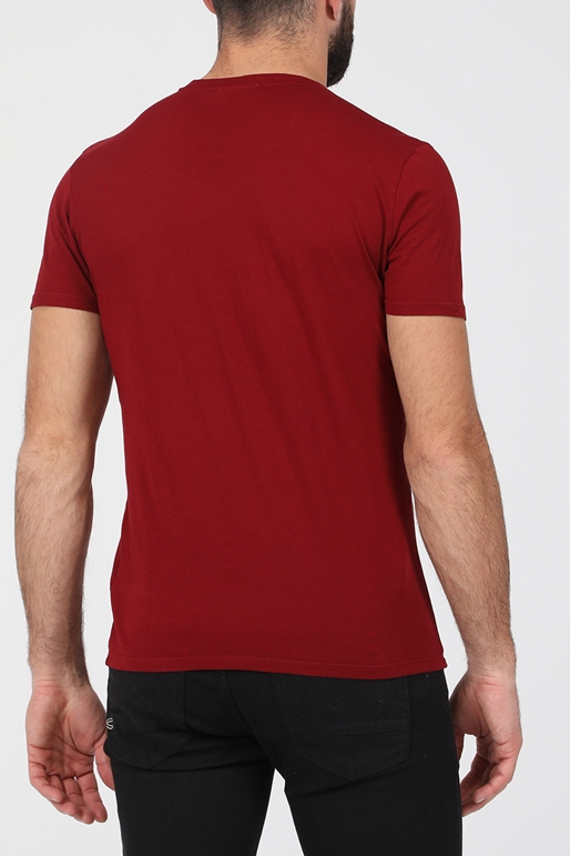 AMERICAN VINTAGE-Ανδρικό t-shirt AMERICAN VINTAGE μπορντό