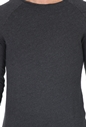 AMERICAN VINTAGE-Ανδρική μακρυμάνικη μπλούζα AMERICAN VINTAGE ανθρακί