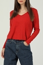 AMERICAN VINTAGE-Γυναικεία μπλούζα AMERICAN VINTAGE κόκκινη