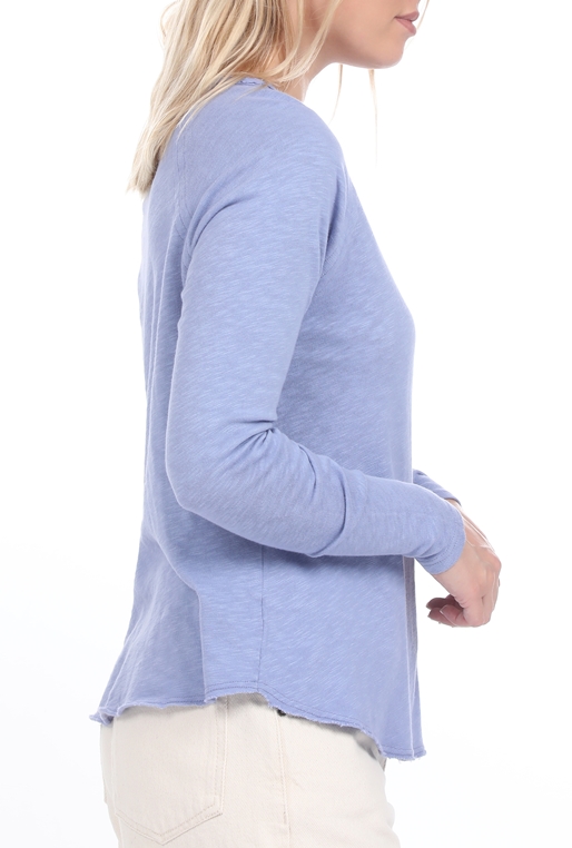 AMERICAN VINTAGE-Γυναικεία μακρυμάνικη μπλούζα AMERICAN VINTAGE γαλάζιο