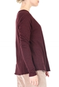 AMERICAN VINTAGE-Γυναικεία μακρυμάνικη μπλούζα AMERICAN VINTAGE μπορντο